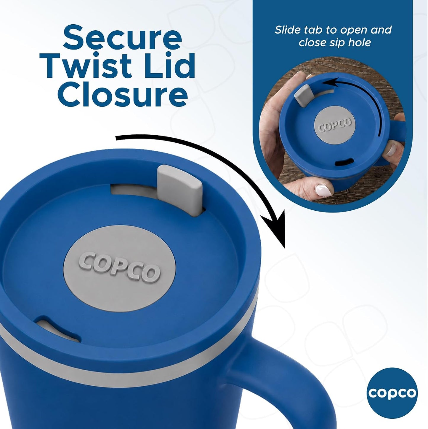 Copco Cone Cone Desk Mug - Blue 16 Oz