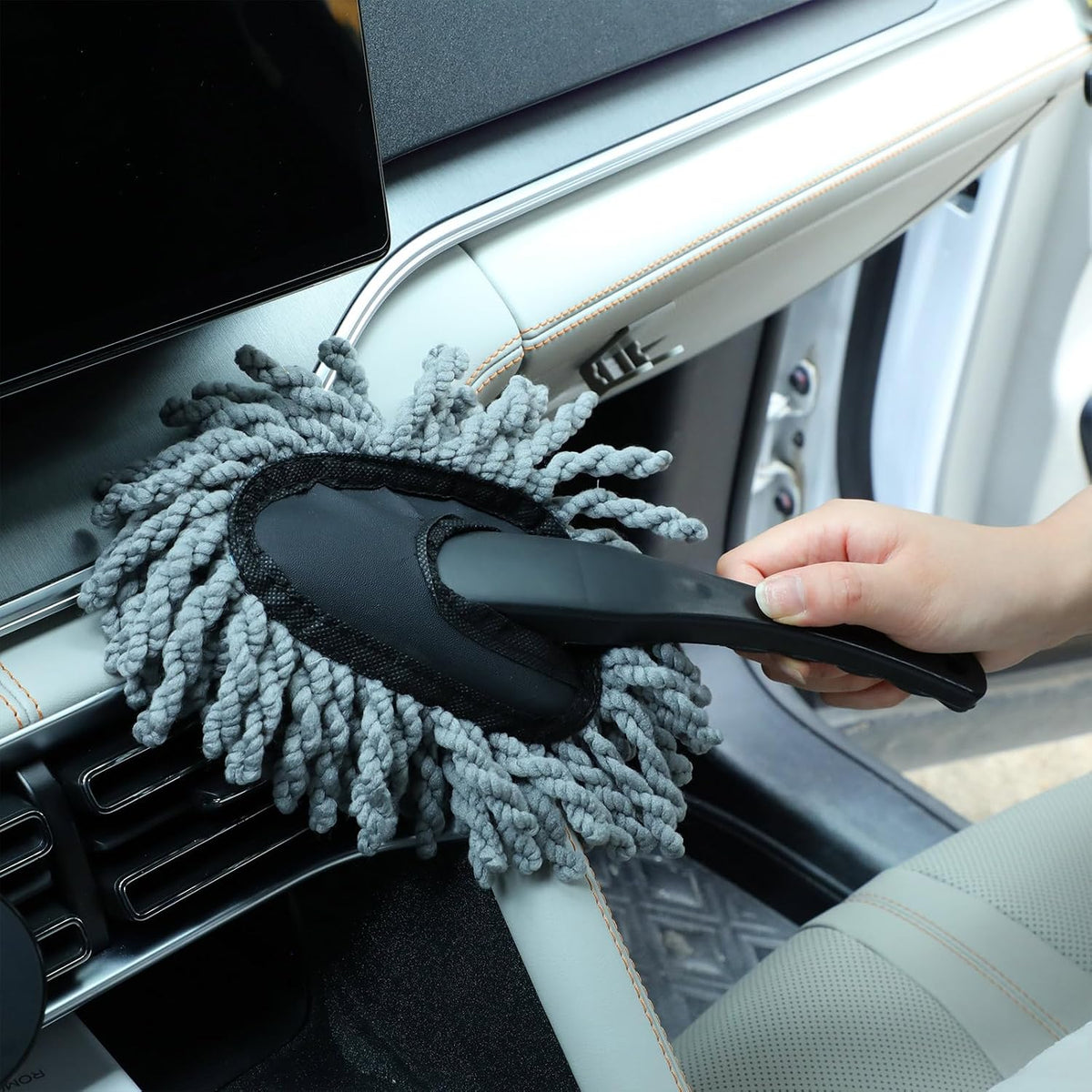 4 Pack Microfiber Car Duster Exterior Scratch Free, Gray
