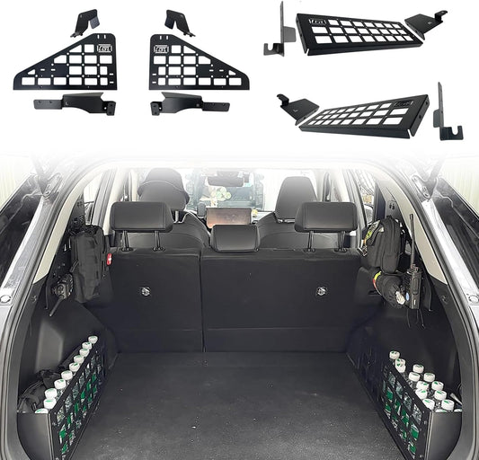 HIGH FLYING 2019-2025 for Toyota RAV4 Car Accessories Molle Panels Storage Modular System Trunk Shelf Organizer Interior Rear Cargo Racks (Panels+Storage Box)
