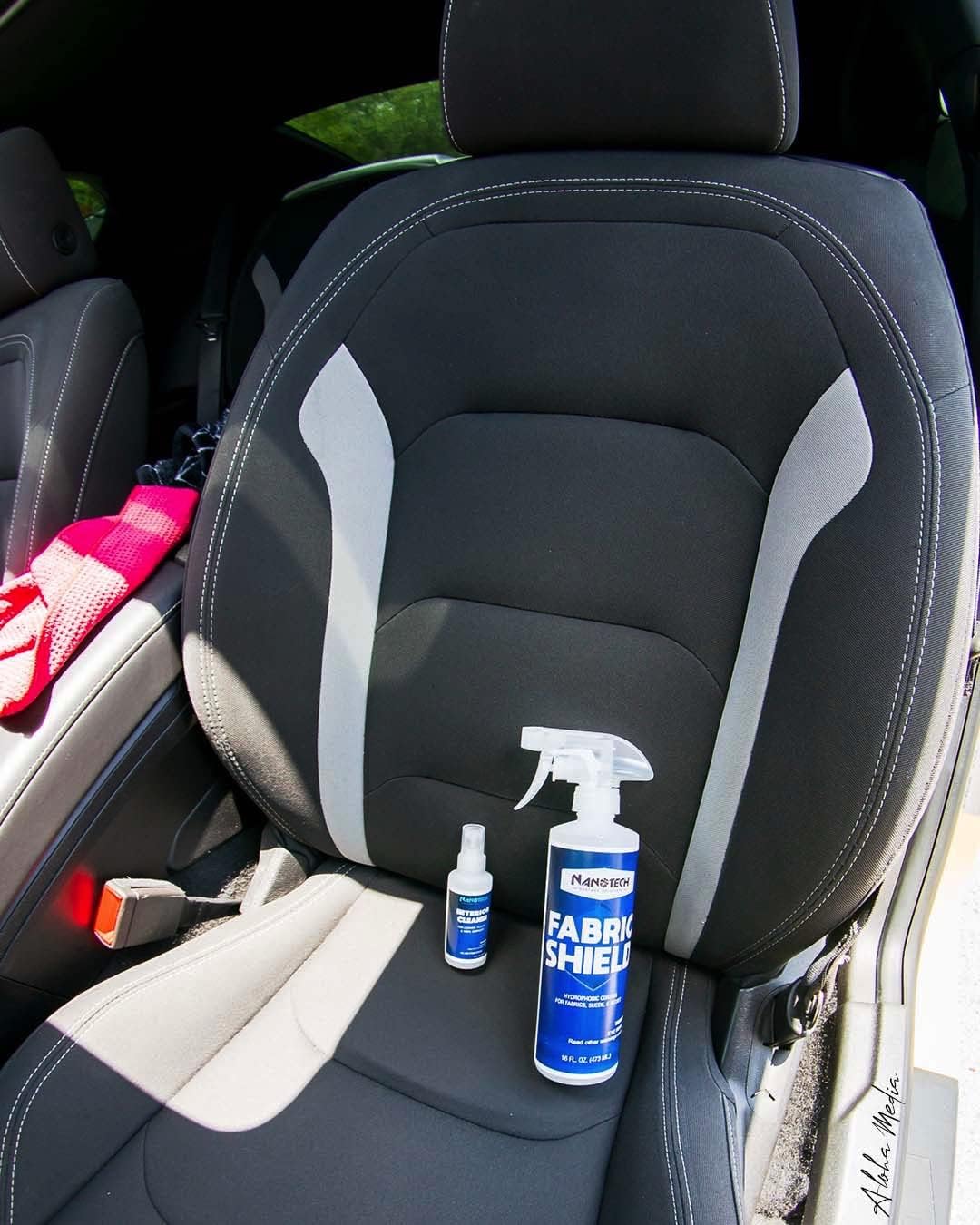 Nanotech Solutions Upholstery Care Kit- Includes Carpet & Upholstery Cleaner, Stain Remover and Fabric Shield, Water Repellent Spray, SiO2 Protection, for Furniture, Clothes, Car Seats, Rugs (16 Oz.)