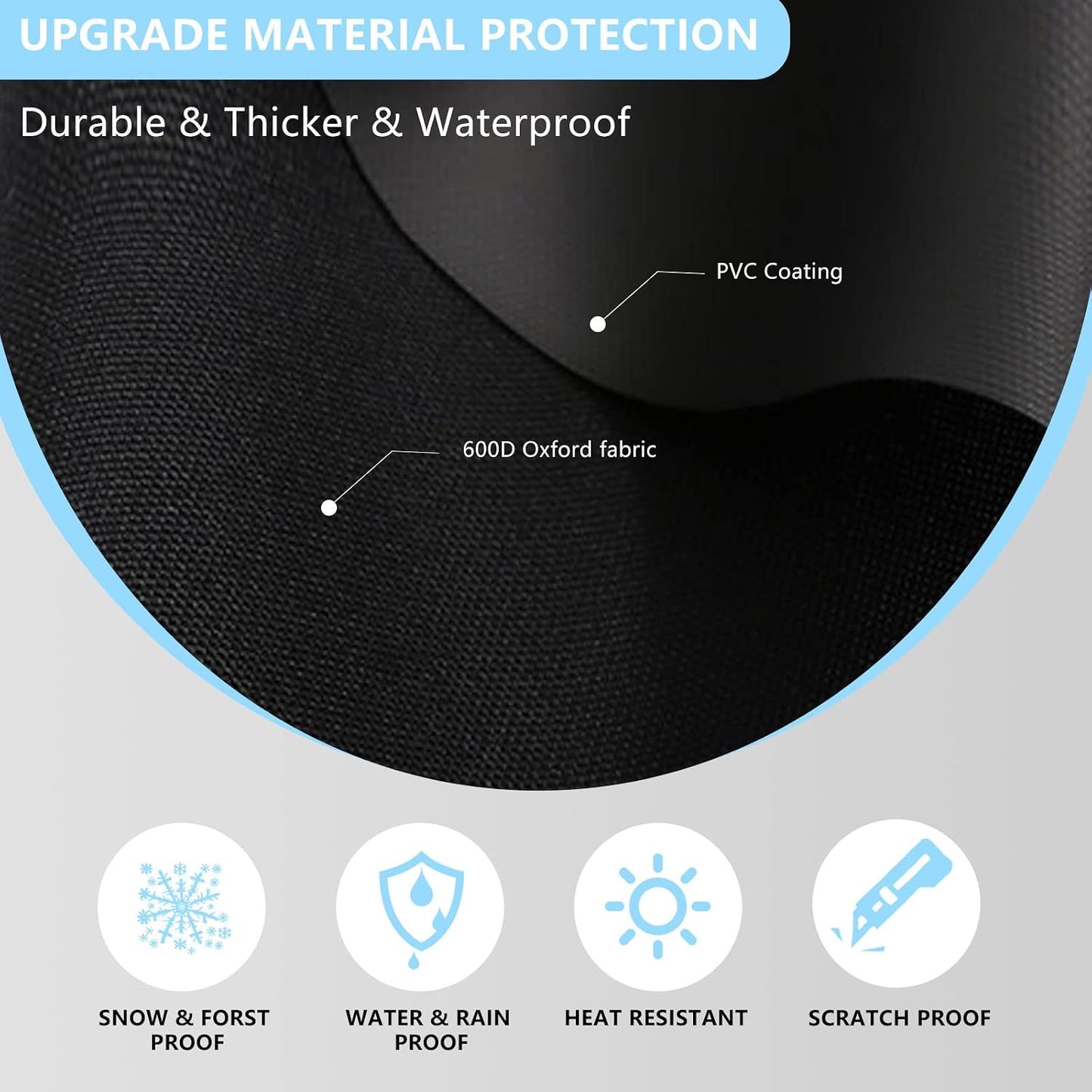 Windshield Cover for Ice and Snow, Thicken Extra Large Size Car Windshield Snow Cover with Side Mirrors Cover, Winter Windshield Covers Windproof Covers Fits Most SUVs Trucks (82.8"x 47")
