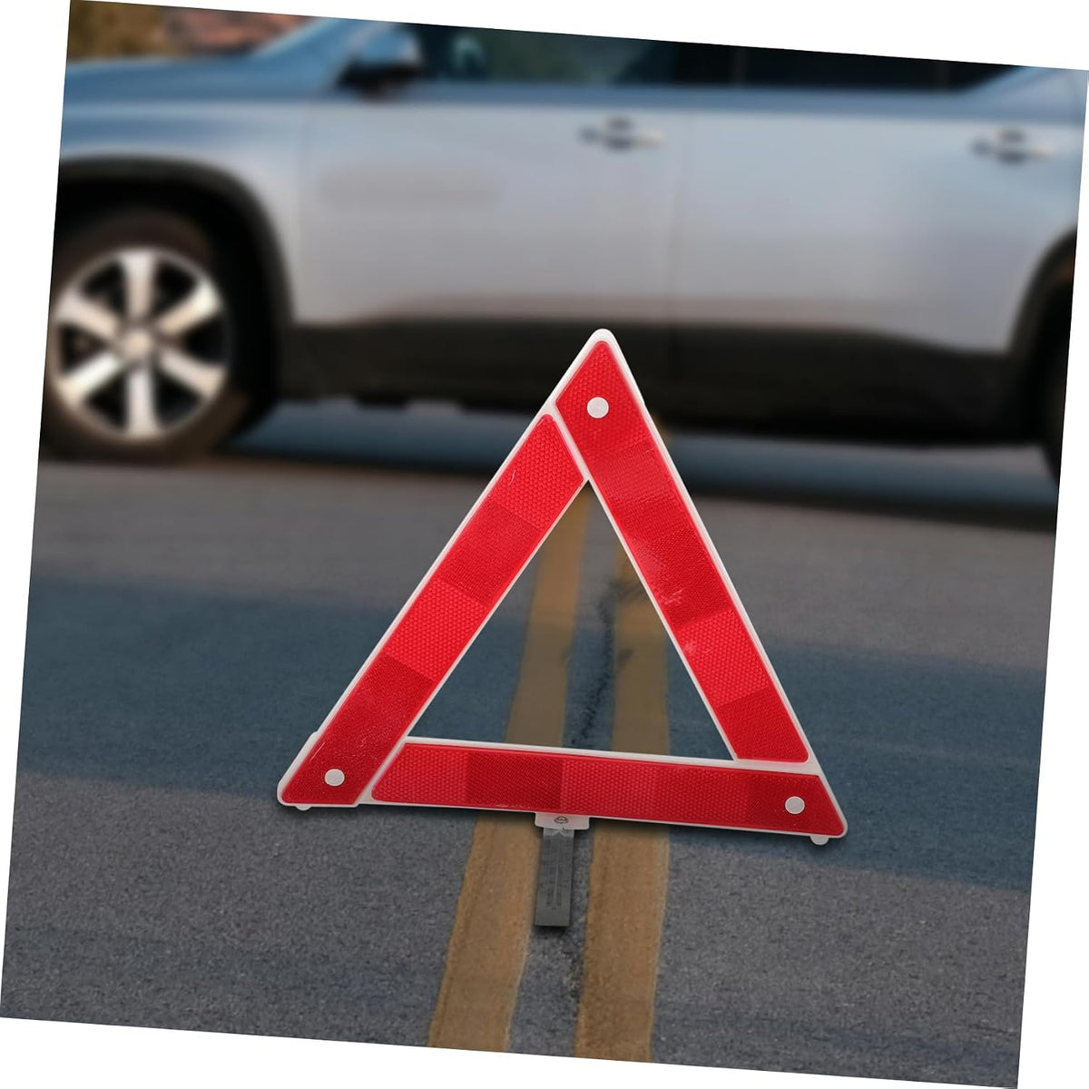 SOLUSTRE 2pcs Foldable Reflective Triangle Car Warning Tripod for Vehicle