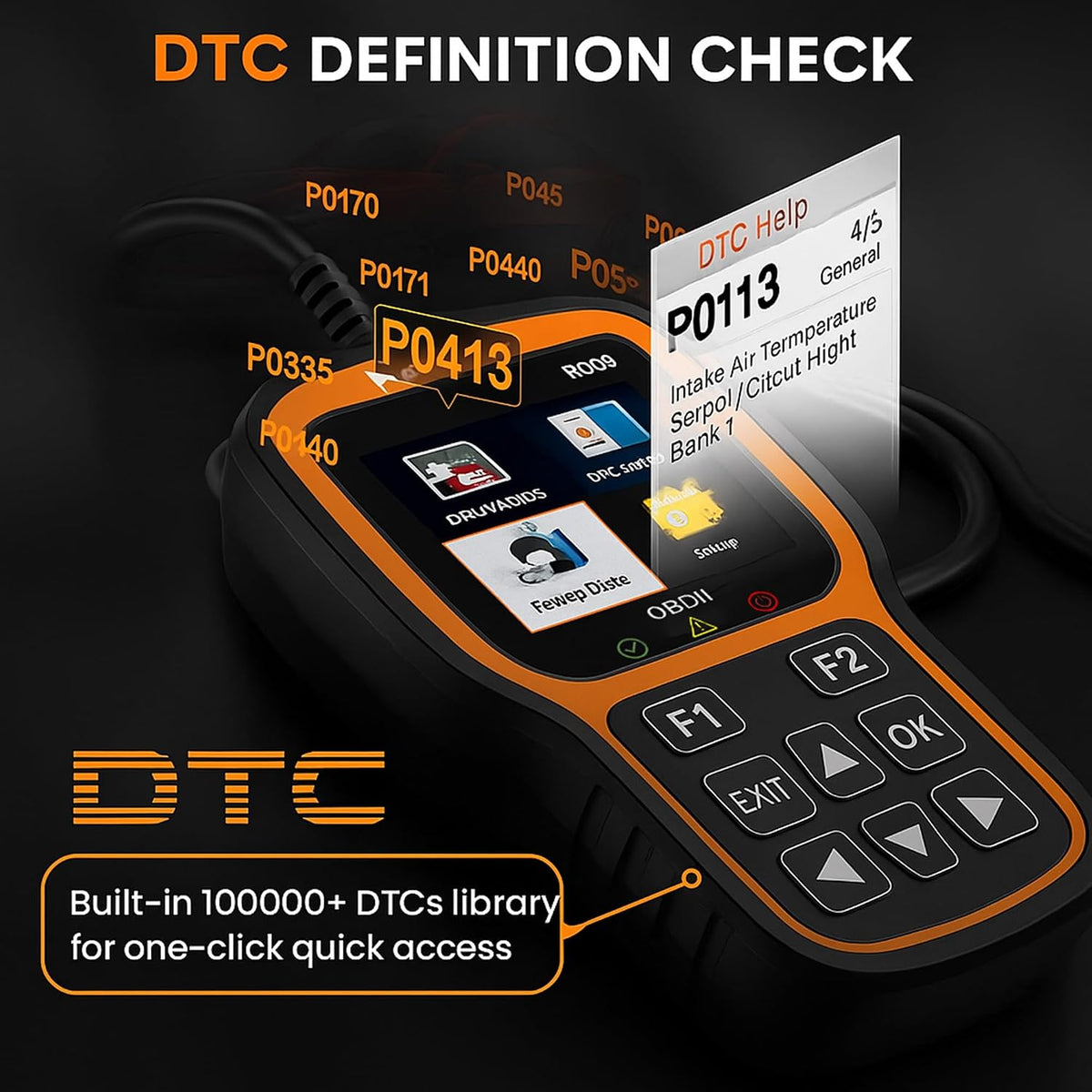 R009 OBD2 Scanner - Car Diagnostic Tool & Code Reader with Battery Tester for All OBDII Vehicles Since 1996, Check Engine Light Reset, CAN Protocol Scanner, Plug & Play Scan Tool