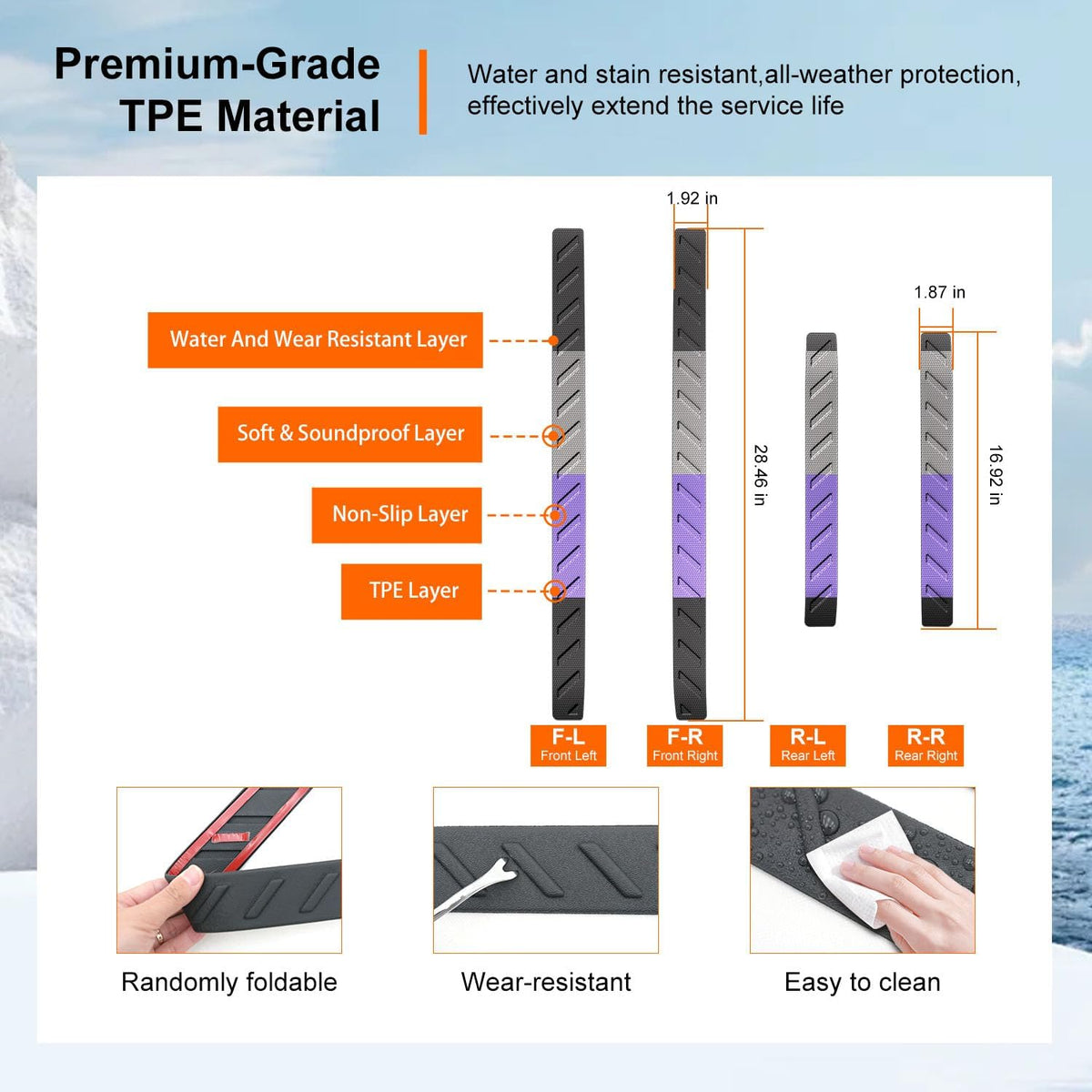 powoq Door Sill Protector Compatible with 2023-2026 Chevy Colorado