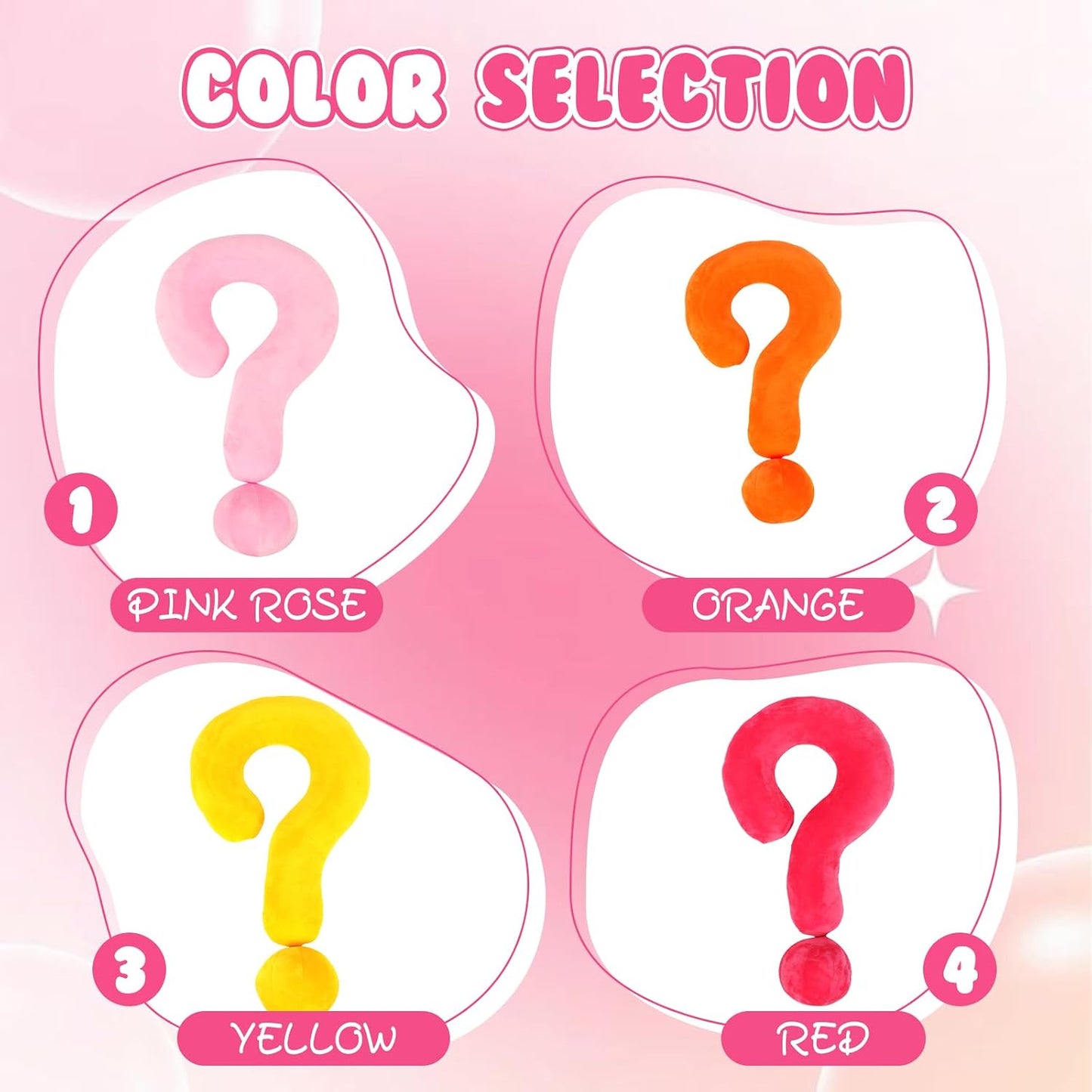 FAHKNS Car Pillow for Kids Travel Pillow, Question-Mark Neck Pillow for Travel & Daily Occasions, Perfectly Supports Your Head, Neck and Chin, Sleek and Comfortable Neck Pillow for Kids