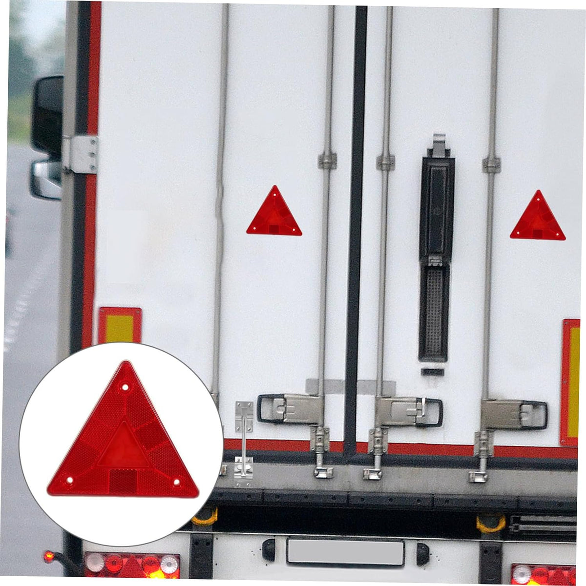 LIFKOME Reflective Road Safety Warning Sign 10pcs Hazard Triangle Triangle Warning Sign for Trucks