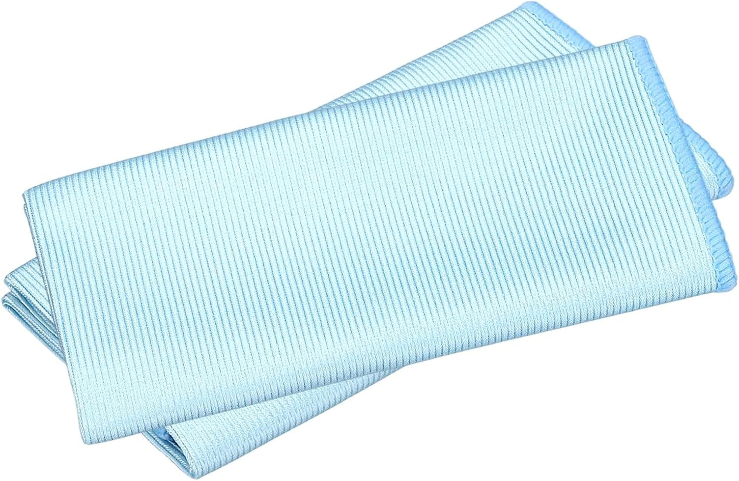 uxcell 2Pcs Glass Polishing Cloth, 23.6x15.7 Microfiber Cleaning Cloths Lint & Streak Free Quickly Drying Towels for Glassware, Cars, Glasses, Phone Screens, Sunglasses, Blue