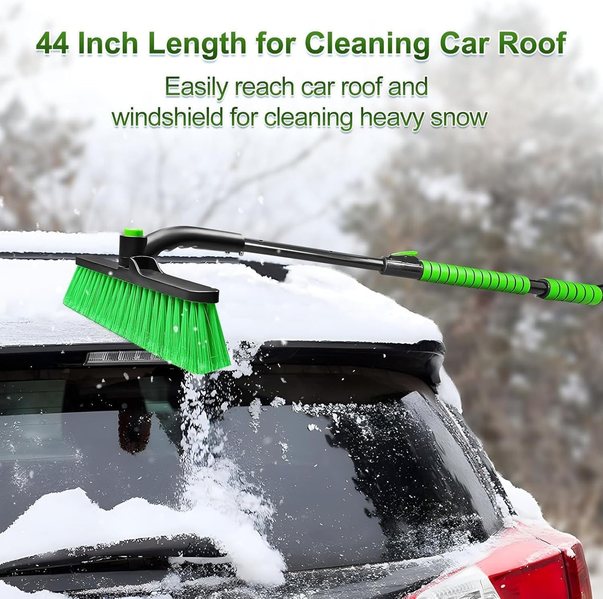 SEAAES 44 Inch Ice Scraper and Snow Brush for SUV Windshield Window