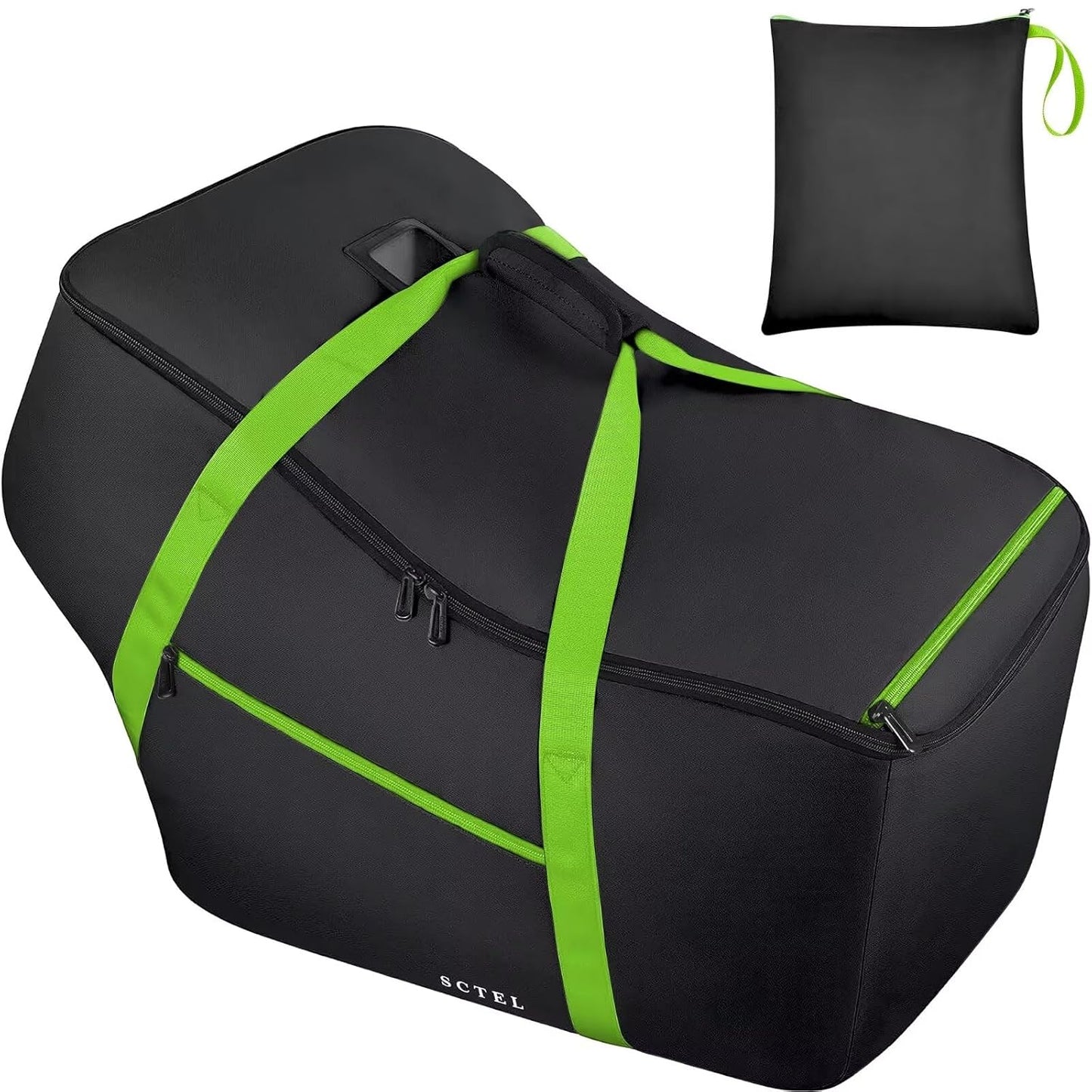 SCTEL Infant Car Seat Travel Bag - Fits Infant Car Seats with Anti-Rebound Bar Base, Car Seat Storage Bag, Car Seat Carrier for Airport, Water Dirt Tear Resistant, Baby Essentials