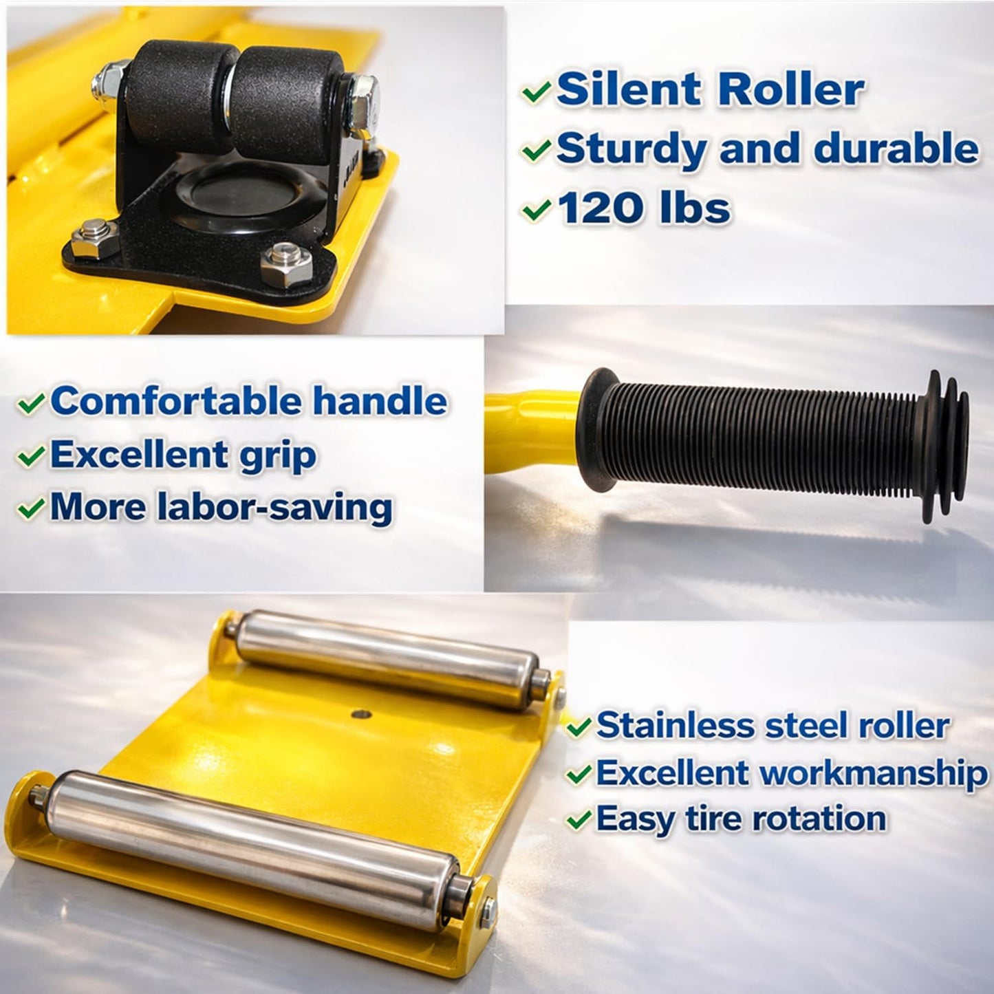 Portable Tire Lifting Tool & Jack with Retractable Handle