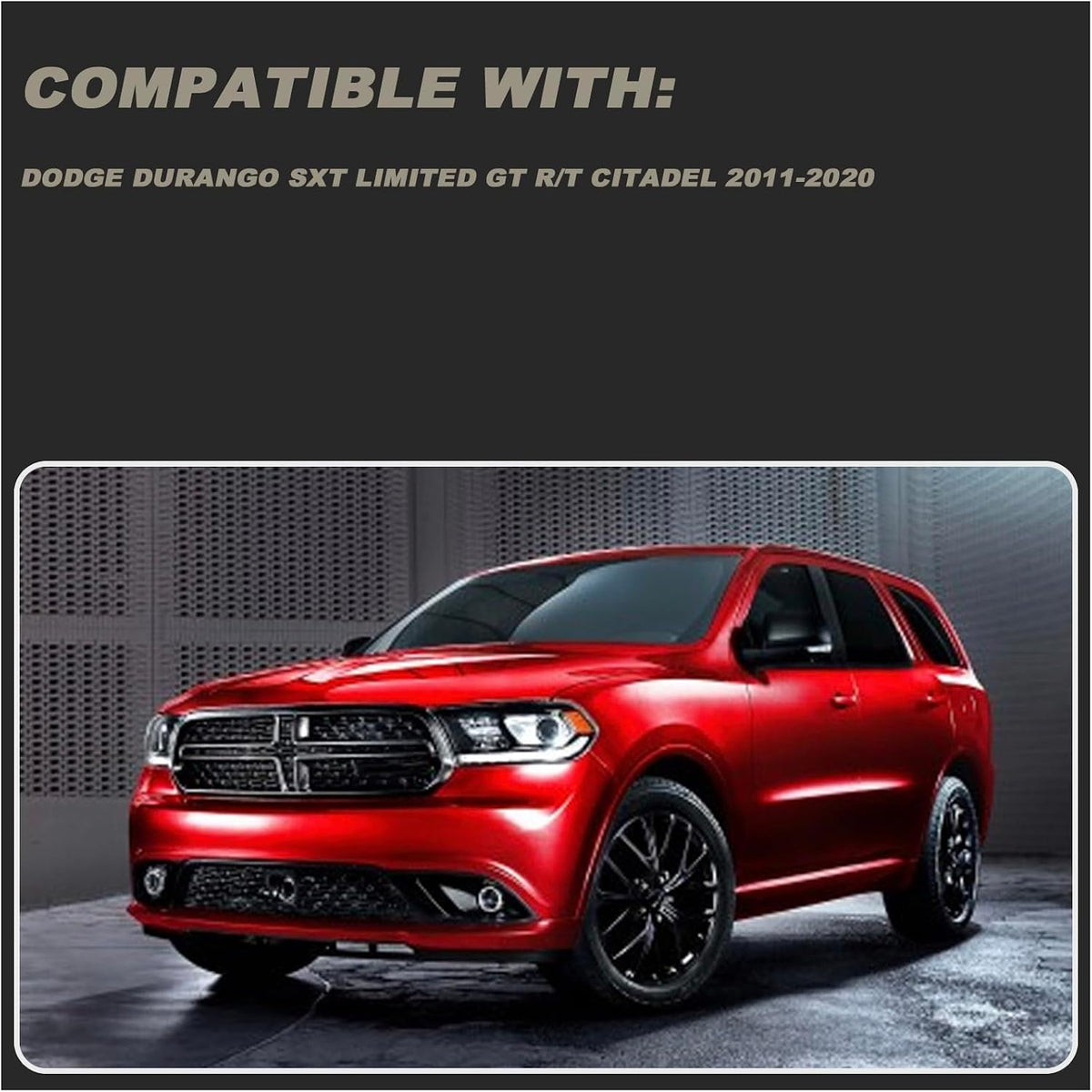 Dashboard Mat Cover Pad - Compatible with Dodge Durango SXT Limited GT R/T Citadel (2011-2020) | Custom Fit Dash Mat | Anti-Glare & UV Dash Protector | Interior Dashboard Protection Pad