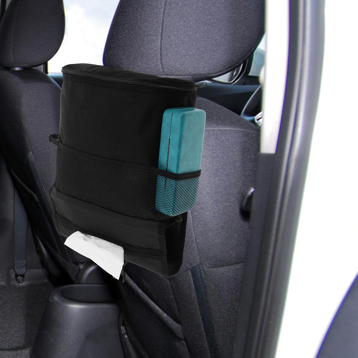 Car Seat Organizer Hanging Storage Bag Insulated Cooler Multi-pocket Travel Storage Pouch for Car Interior Accessories