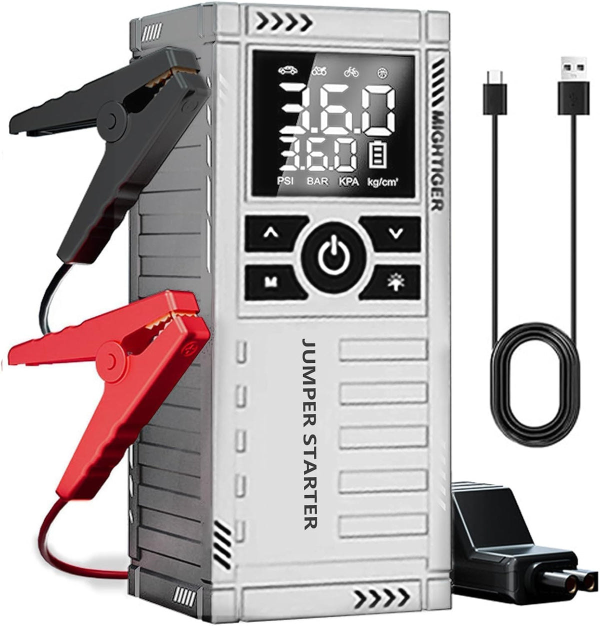 3000A Car Battery Jump Starter with Air Compressor