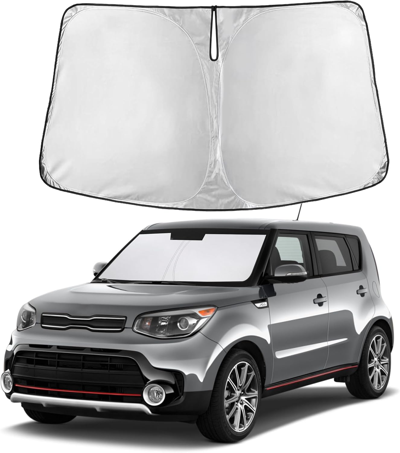 Autovir Windshield Sun Shade Fit for 2019-2024 2025 2026 Toyota RAV4 Sunshade, Front Car Window Shades Sun Visor, Blocks UV Rays & Heat, Car Accessories