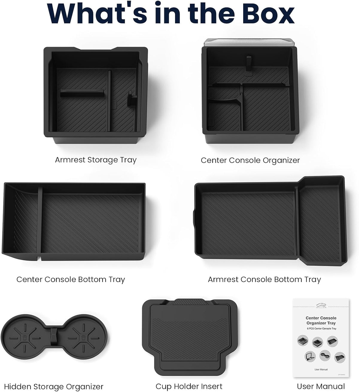 Tesla Model Y 8PCS Accessories Console Organizer 2025-2026 Juniper