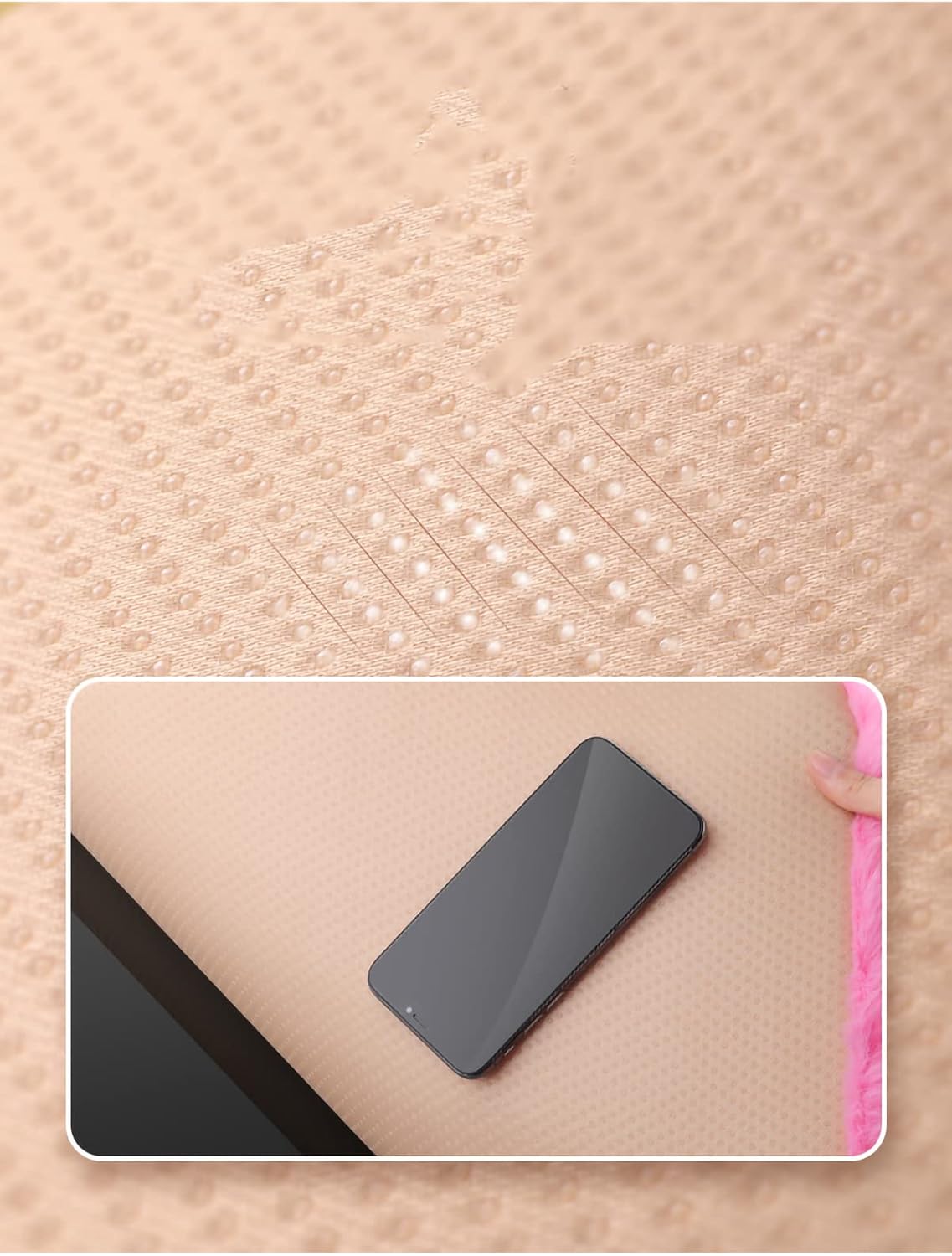 1 Set 3 pcs Soft Fluffy Auto Seat Cover Faux Wool Auto Front & Back Seat Pad Car Seat Cover Protector Cushion Soft Warm for Winter Mat Universal Fit (Pink)