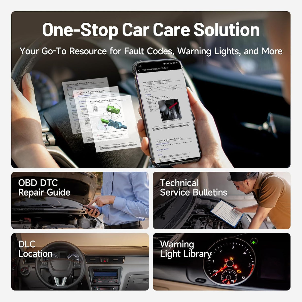 TOPDON Carpal OBD2 Scanner Bluetooth - All System Diagnostic Tool with AI