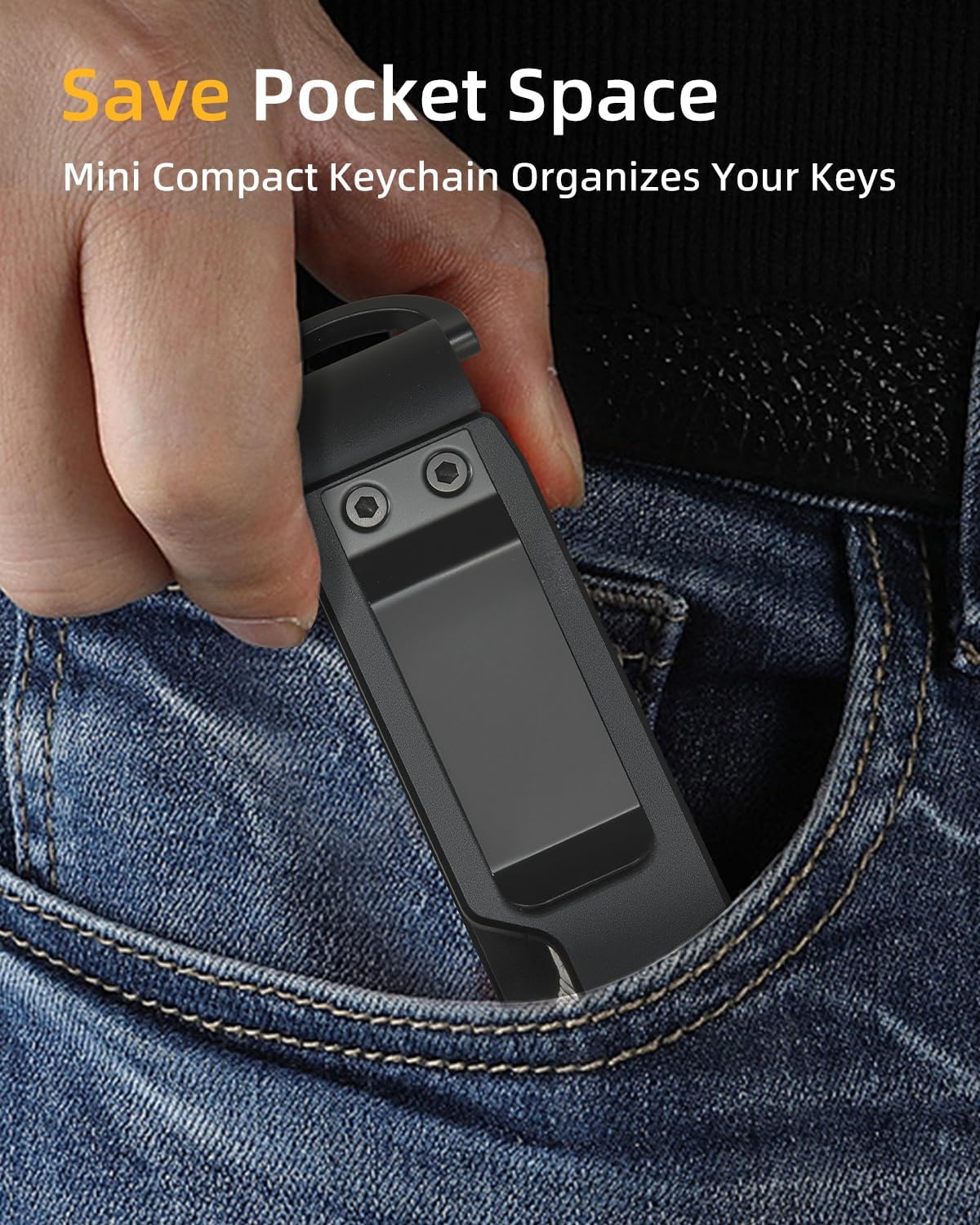 Keychain Key Holder Keychain Tile For Men/Women Key Finder Ring/Organizer for Car Keys Keyring Accessories 2-5 Keys