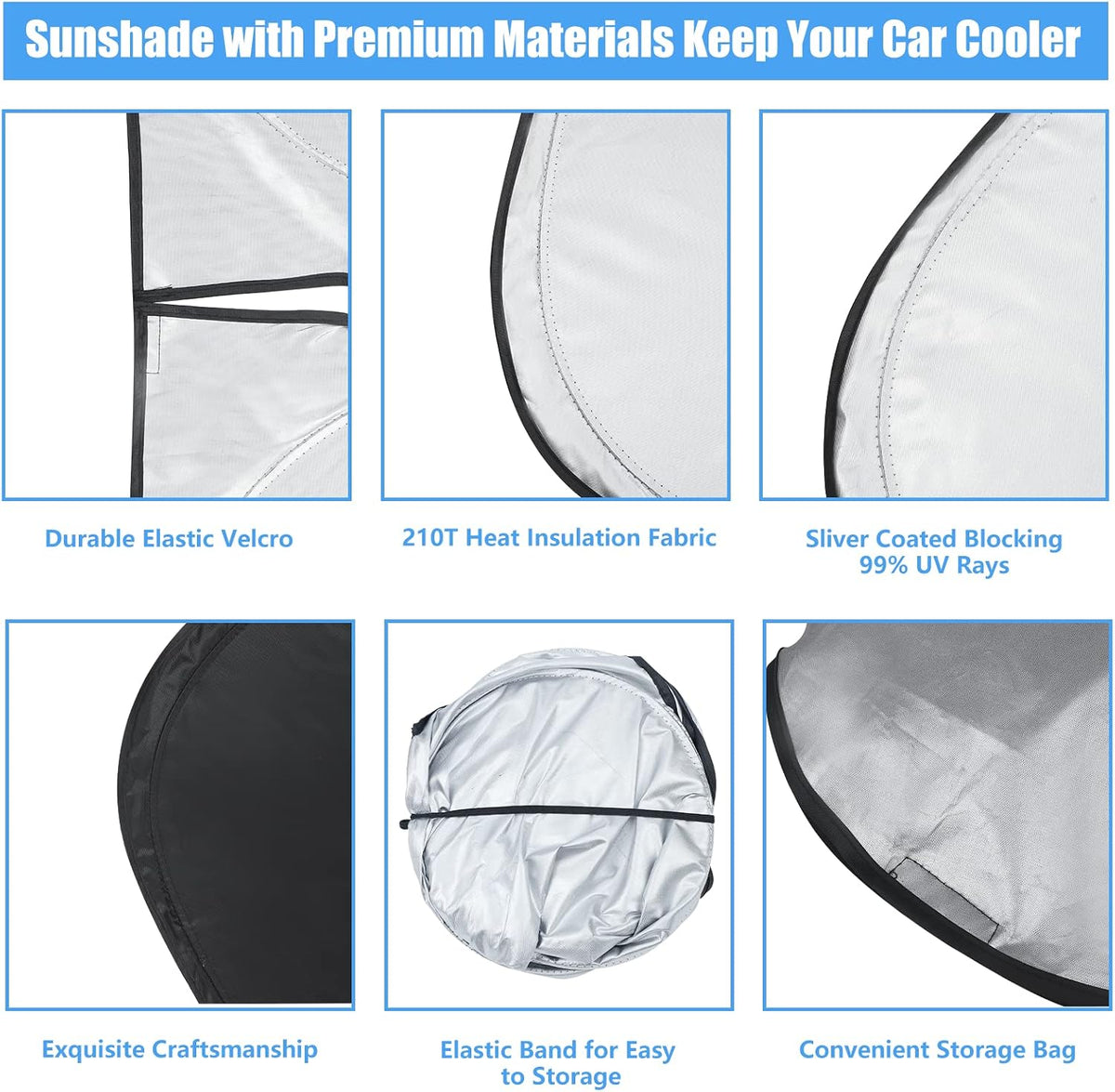 Car Windshield Sun Shade Fit 2026-2016 Toyota Tacoma 2Dr 4Dr Truck