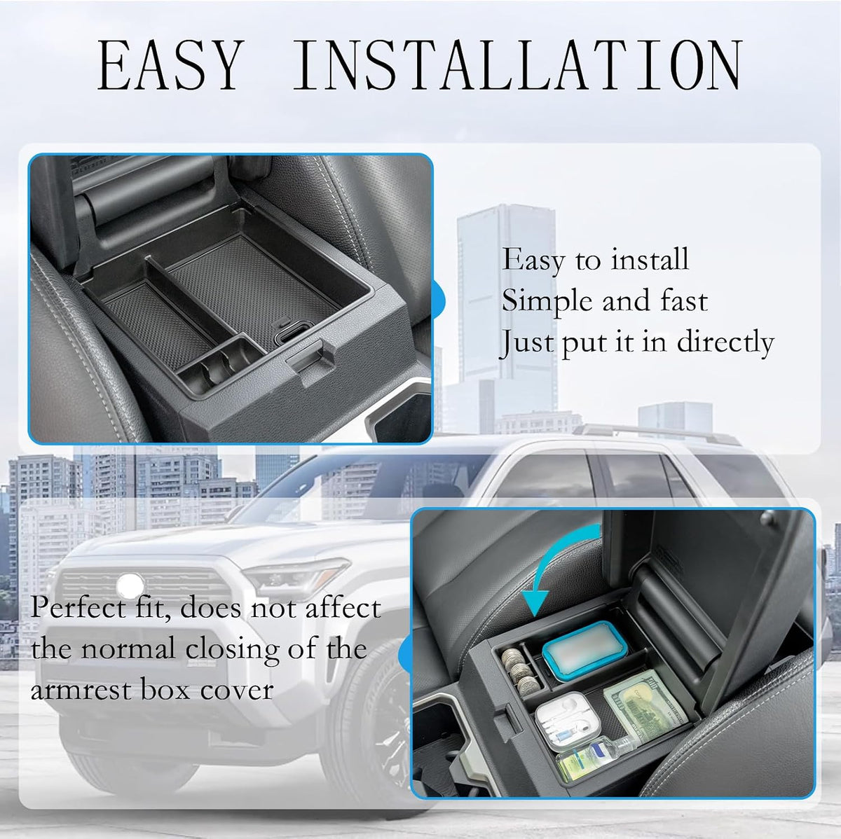 Center Console Organizer for 2025 2026 Toyota 4Runner Accessories