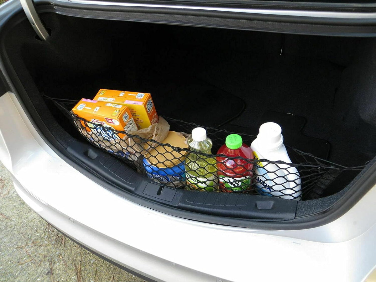 Trunk Organizer for Ford Fusion 2013-2020 – Mesh Car Trunk Organizer – Cargo Net for Coupe, Sedans – Nylon Mesh Netting – Compatible with Ford Fusion 2013-2020