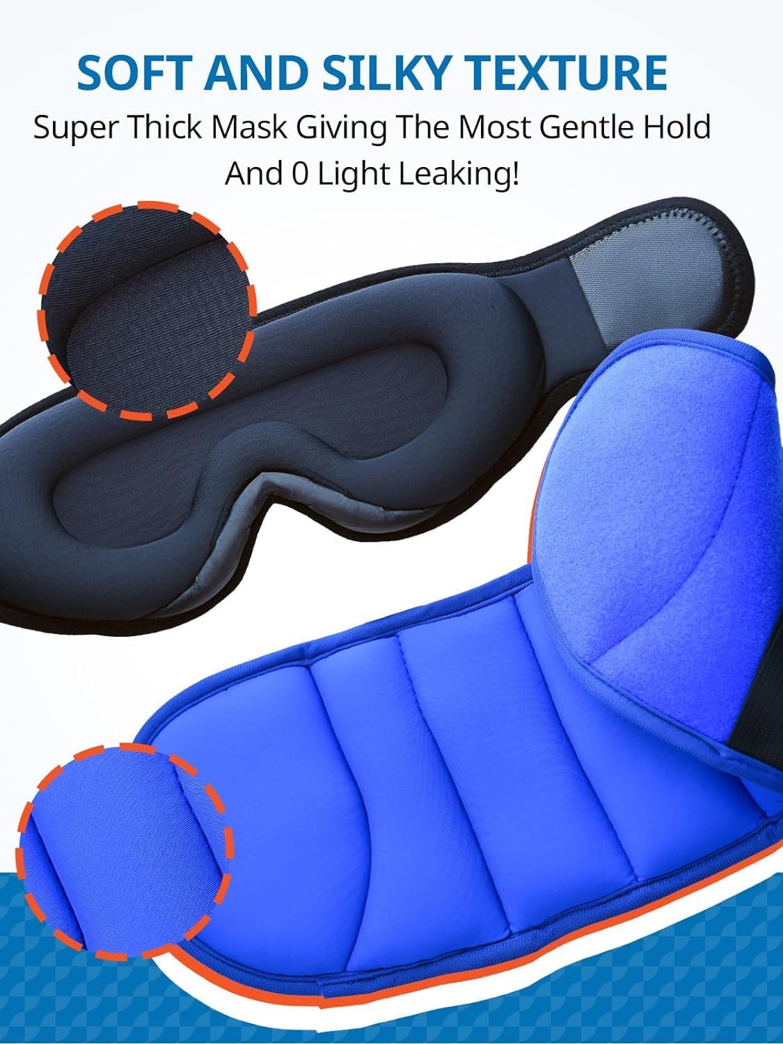 SARISUN Travel Pillows for Airplanes, Airplane Pillow for Long Flight, Airplane Head Strap with Eye Mask for Sleep, Travel Neck Pillow for Car Road Trip, 360° Support Headrest, Stop Bobblehead, Orange