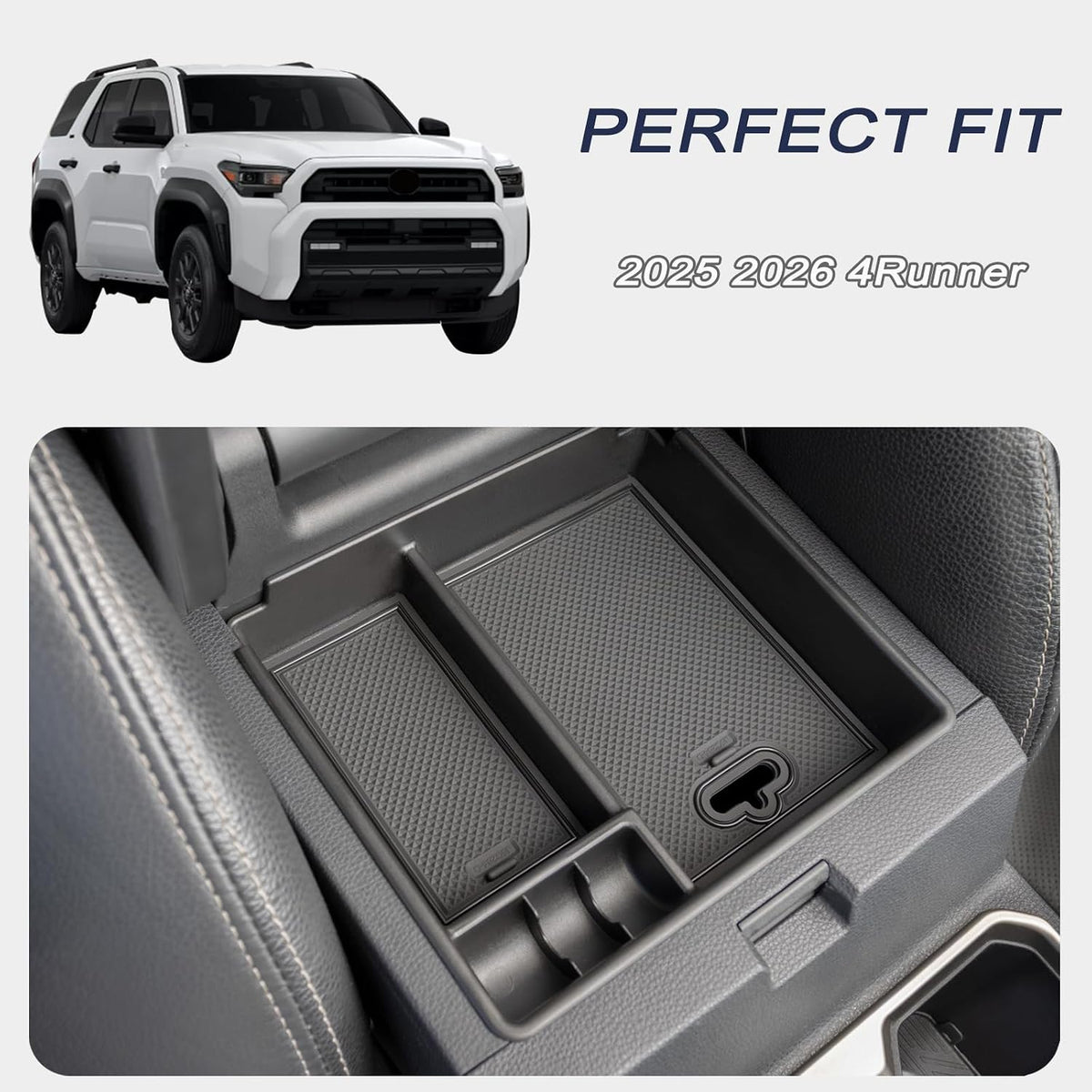 JKCOVER Center Console Organizer Compatible with 2025 2026 Toyota 4Runner
