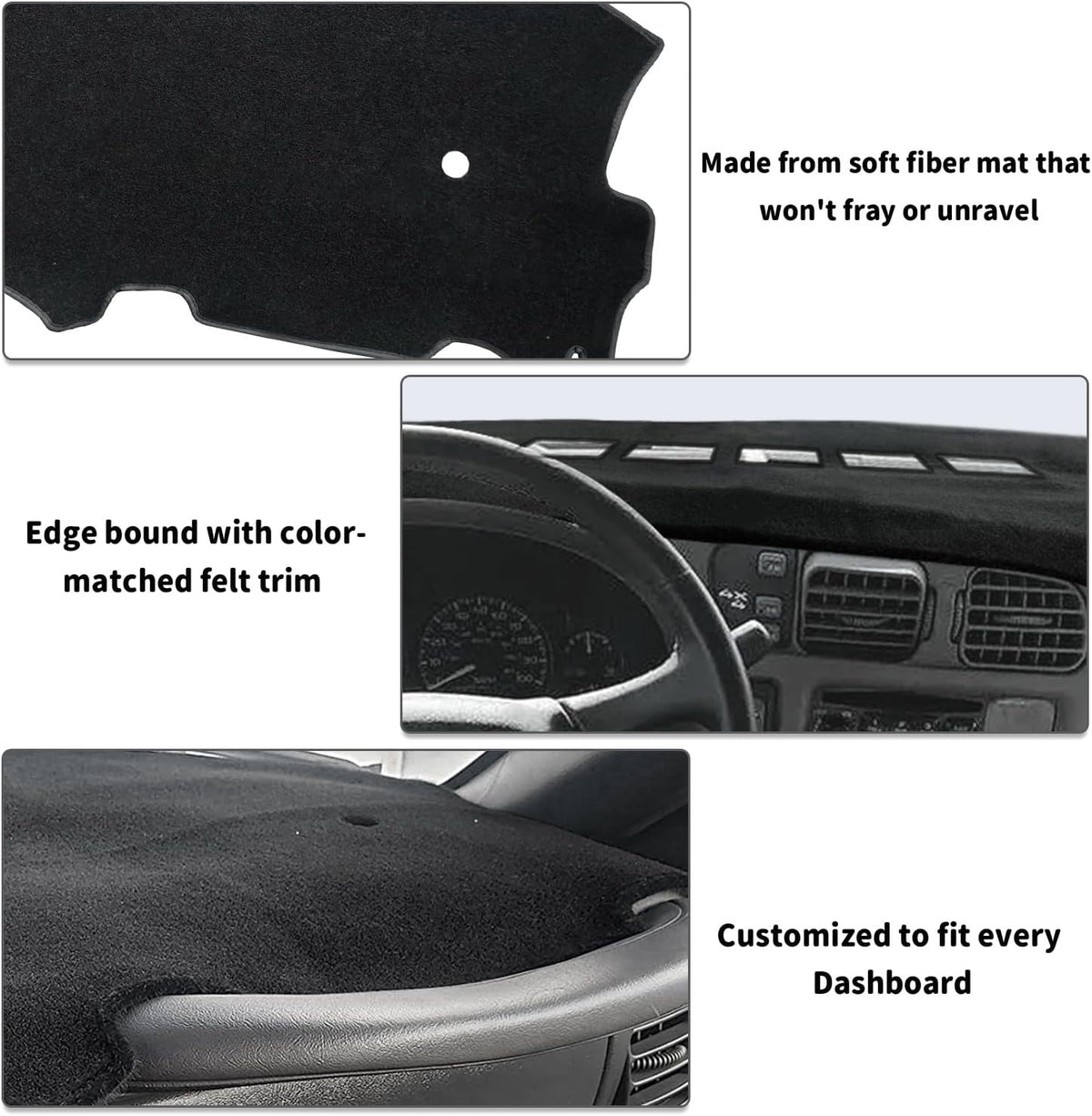 POSAID Dash Cover for 1998-2004 Chevy S10 GMC Sonoma