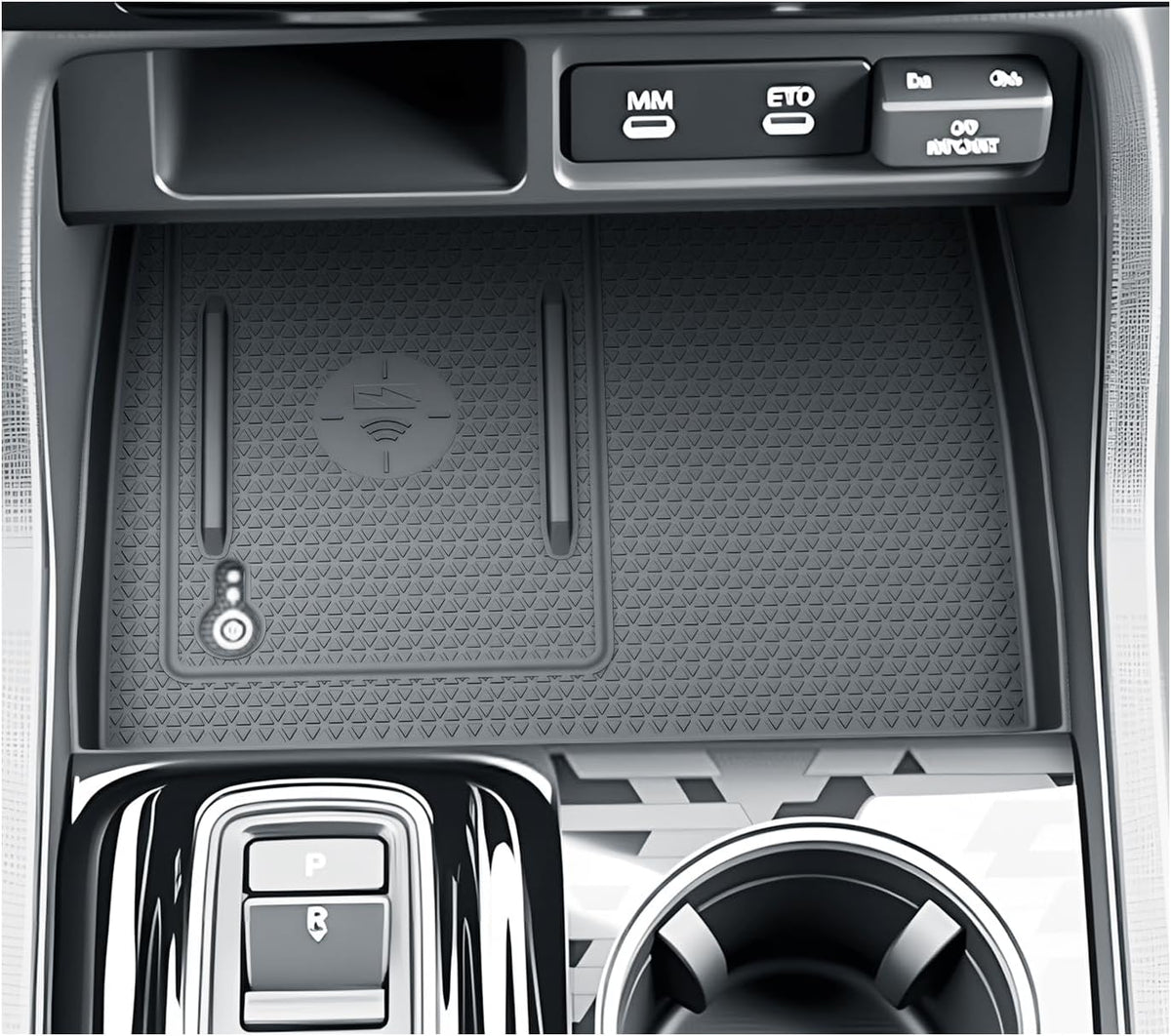 BIBIBO for 2026 Honda Passport Wireless Charging Mat 2026 Honda Passport (RTL/TrailSport Elite/TrailSport) Center Console Charging Mat 2026 Passport Console Insert Organizer 2026 Passport Accessories