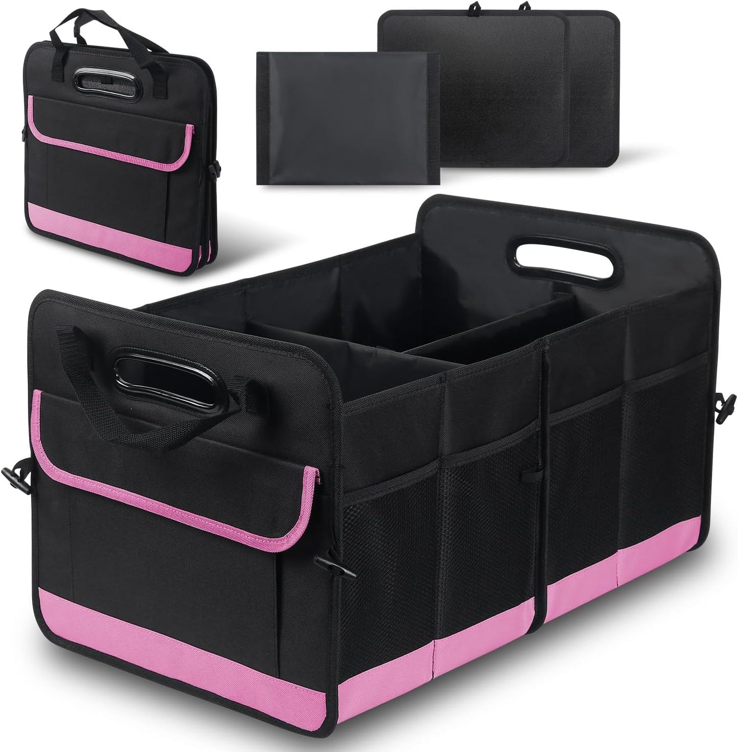 AOPHY Car Trunk Organizer, 72L Large Capacity Waterproof Auto Storage with Non-Slip Bottom Strips, Collapsible Cargo Organizer for Suv, Truck, Sedan, Portable Car Accessories for Women Men