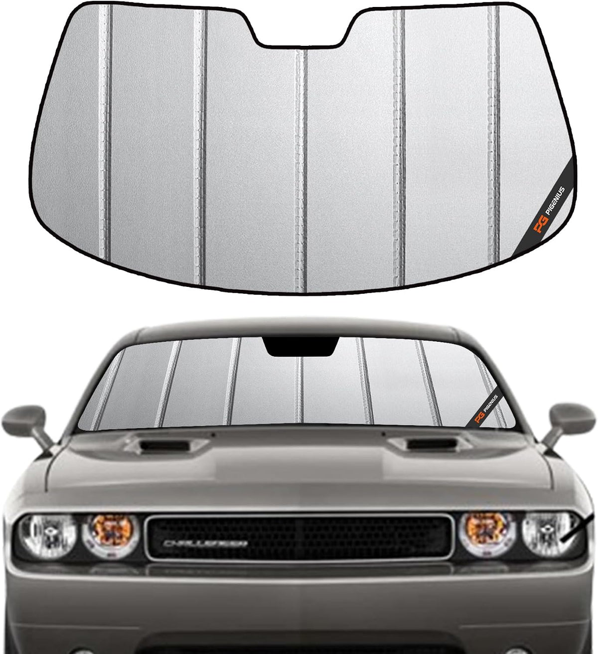 Pigenius Windshield Sunshade for Dodge Durango 2021-2026 Front Window Shade - AstraGuard