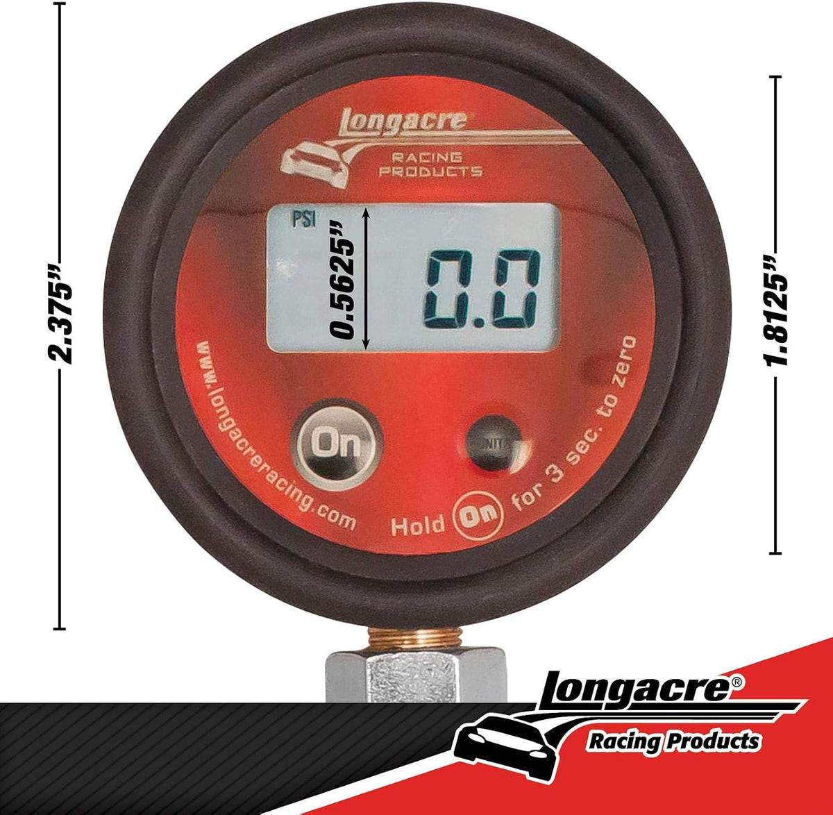 Longacre 52-53006 Econo Digital Tire Gauge w/Active Display