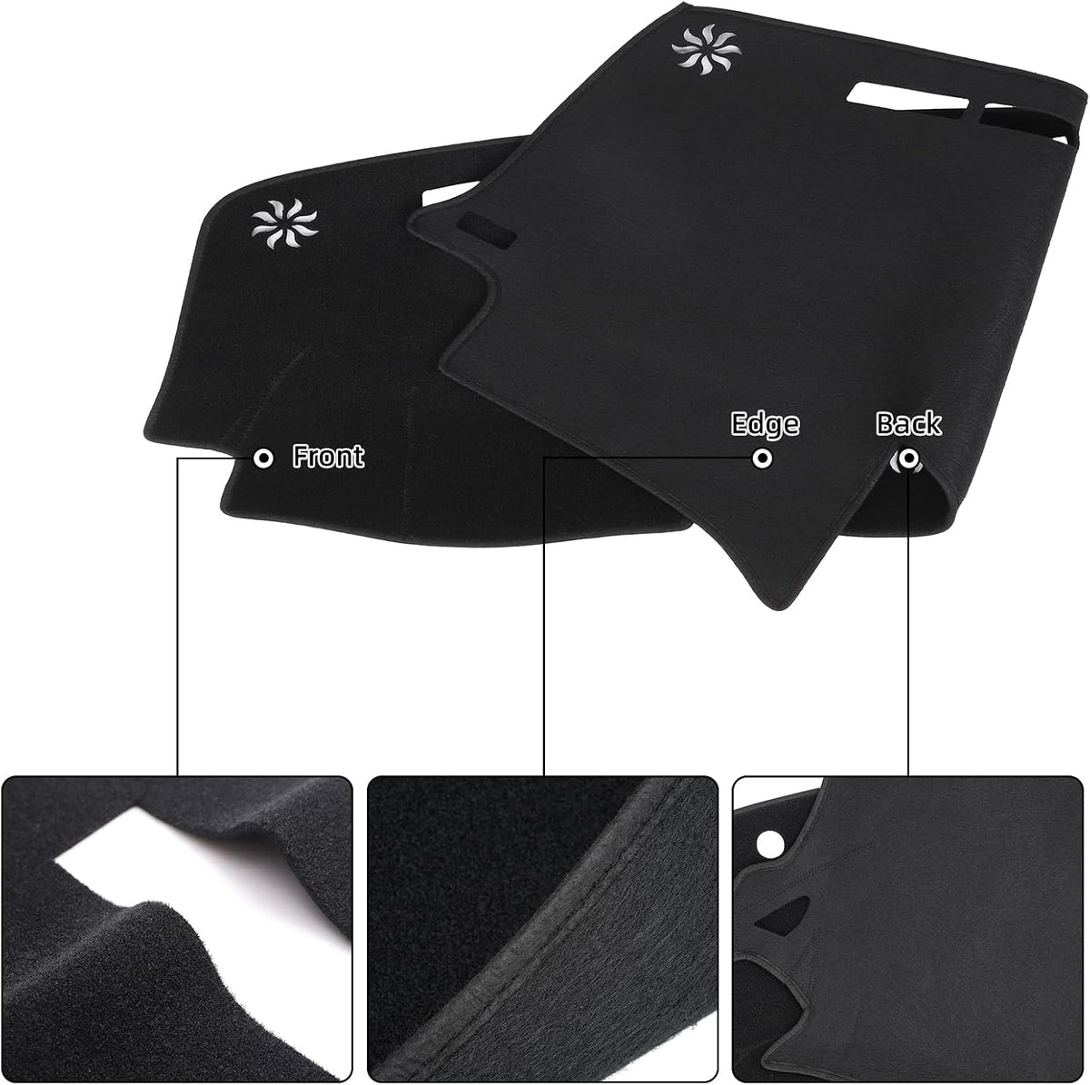 Dash Cover Mat Custom Fit for 2004-2006 Lexus RX330,2007-2009 RX350, 2006-2008 RX400h, Dashboard Cover Pad Carpet Protector with Cutout for Speaker (Black)