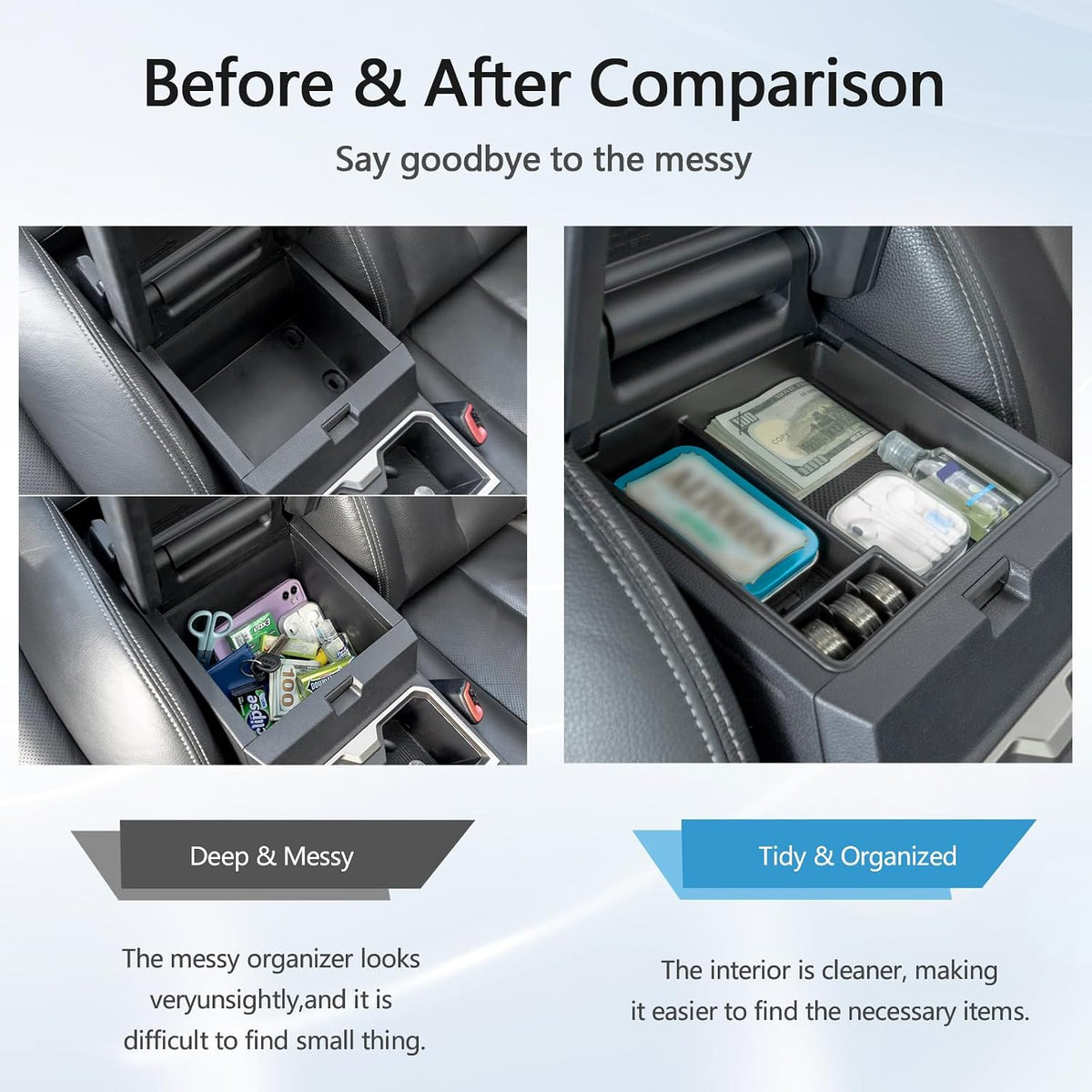 Center Console Organizer for 2025 2026 Toyota 4Runner Accessories