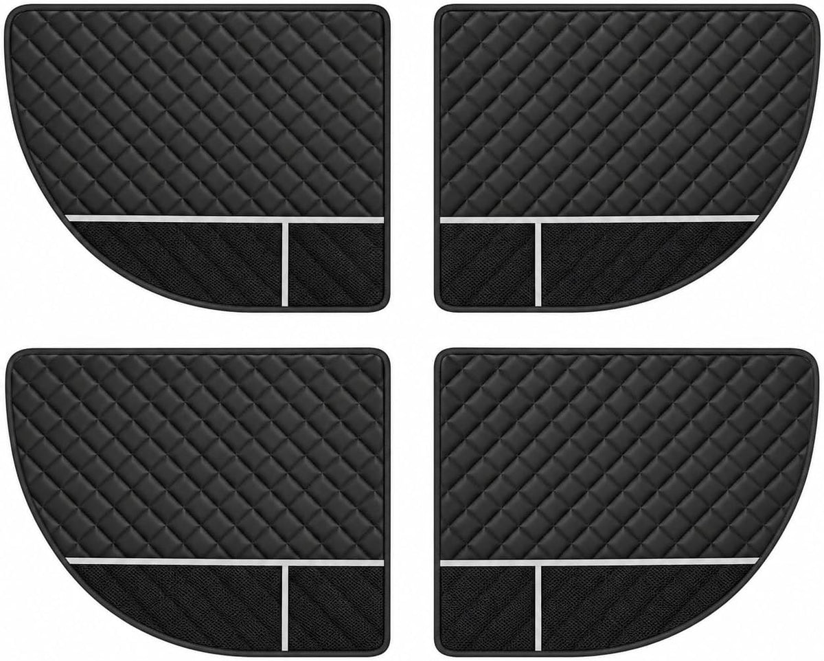 Dog Car Door Protector, 2 Pcs PU Leather Pet Car Door Cover, Waterproof & Scratch Resistant Dog Car Door Guard with Insert Flap Secure Fixation for SUV, Truck, Sedan