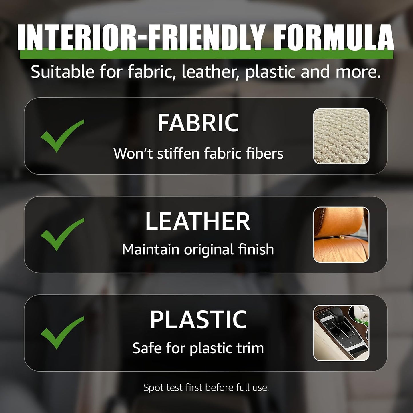 Car Fabric Protector Spray: Waterproof & Stain Repellent for Auto Seat Carpet Upholstery Floor Mats, Interior Shield Protection, 12.8 oz