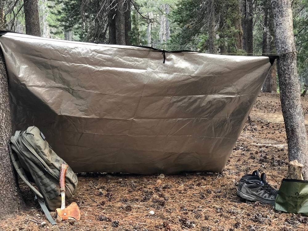 Arcturus All-Weather Outdoor Survival Blanket, Thermal Emergency Blanket, Reflective Heat Tarp with Grommets, Lightweight for Camping, Backpacking, Hiking & Emergency Car Kits, Blue, 60x82in
