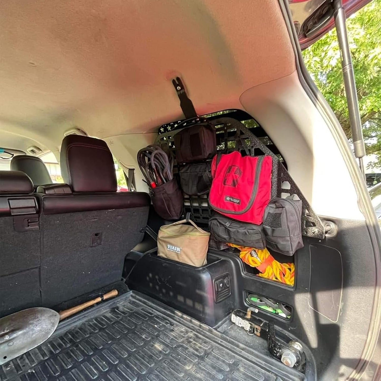 Rear Window Molle Panel Interior Cargo Rack for 2010-2024 Toyota 4Runner | Stainless Steel Material,Modular Storage Panel System,Fits 5th Generation 4Runner,No Drilling Required
