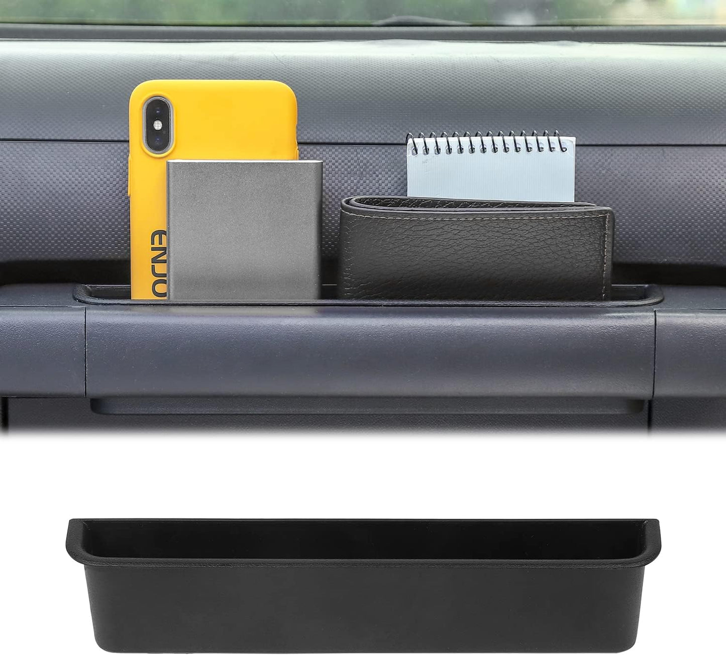 Voodonala Car Passenger Side Co-Pilot Grab Handle Storage Box for 2007-2010 Jeep Wrangler JK & Unlimited Black