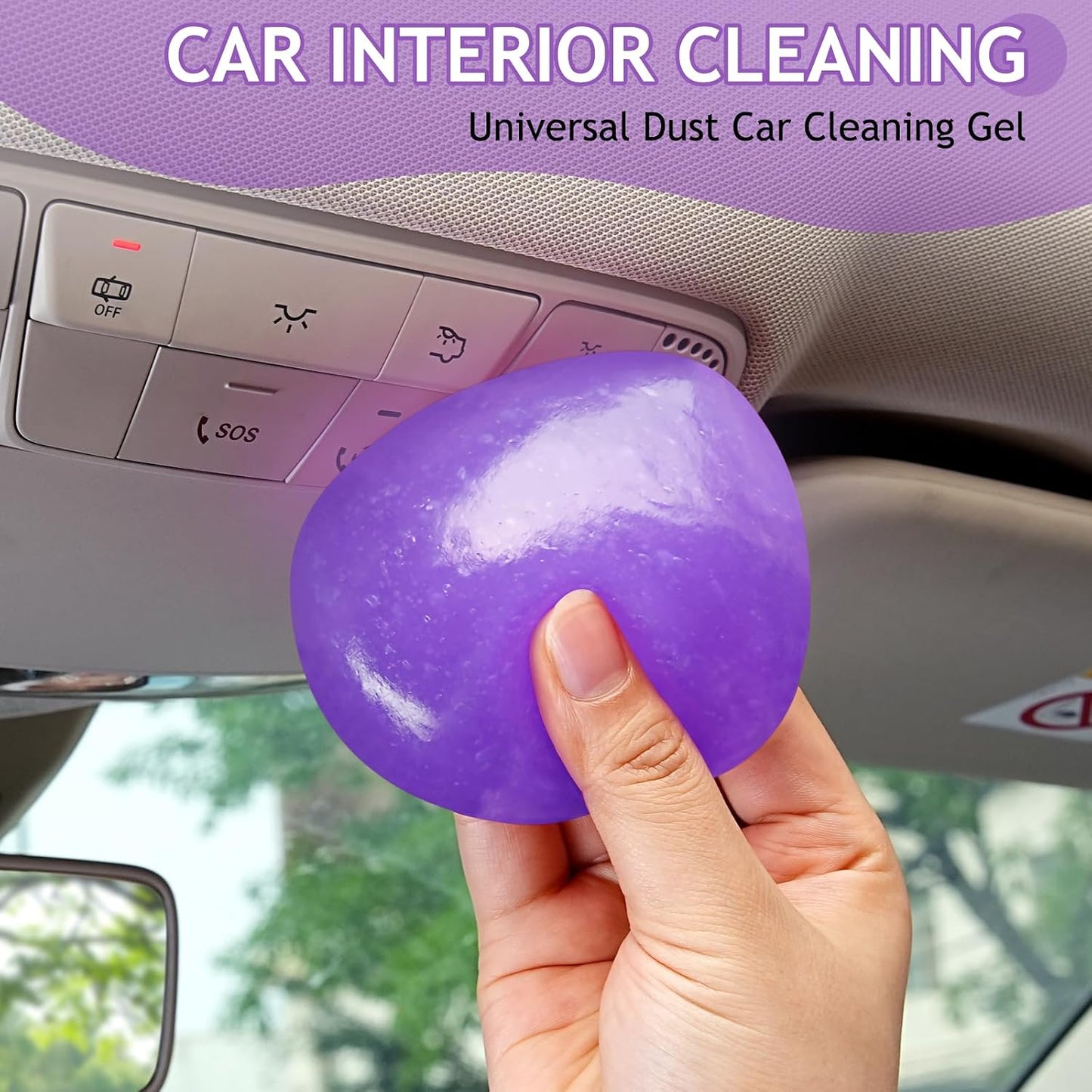 TeSabMi Car Cleaning Gel Cleaning Putty Car Putty Car Interior Cleaner Auto Detail Tools Car Cleaning Slime Car Accessories White Elephant Gifts for Men Women Adults Stocking Stuffers 2 Pack