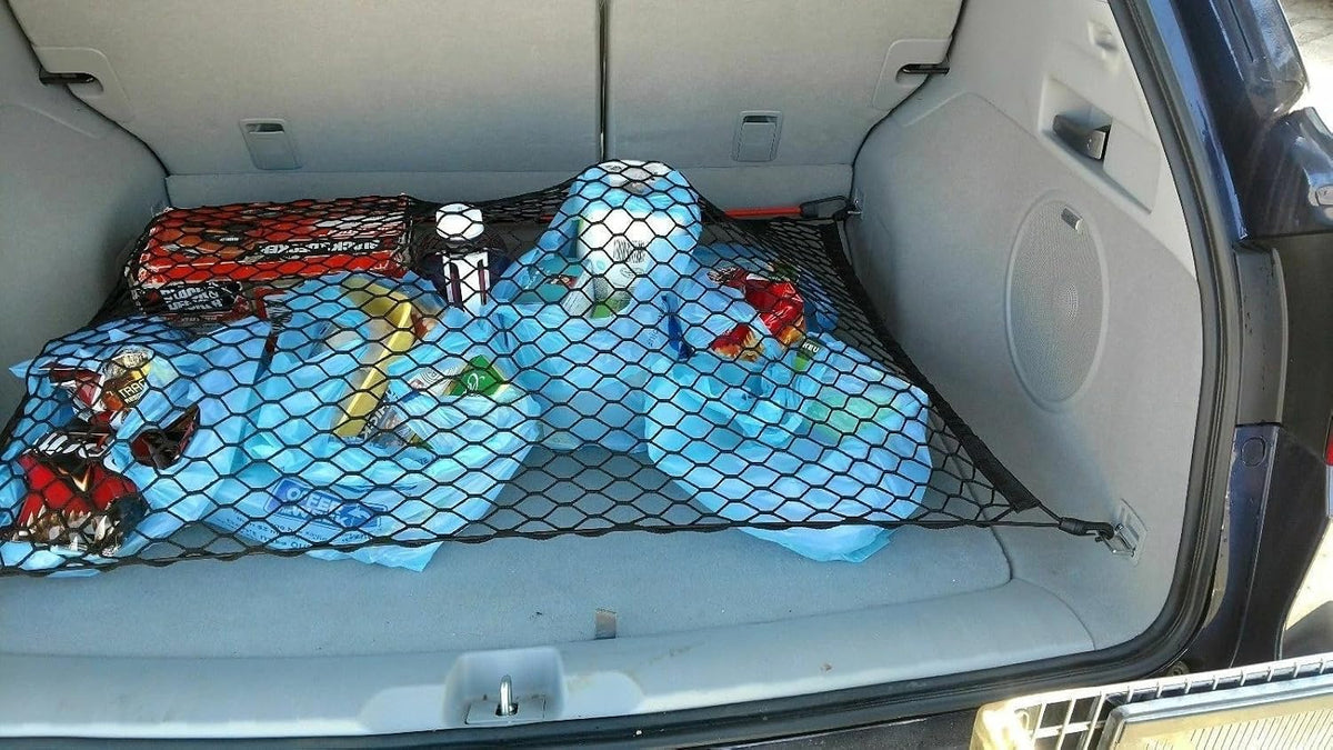 Rear Trunk Organizer Cargo Net for Acura RDX 2007–2026 – Floor Style Cargo Net for SUV – Premium Mesh Elastic Car Trunk Organizer Vehicle Carrier Storage – Compatible with Acura RDX