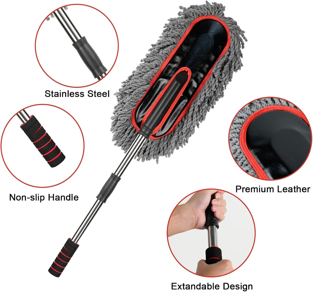 Car Duster Exterior Scratch Free,Microfiber Car Duster