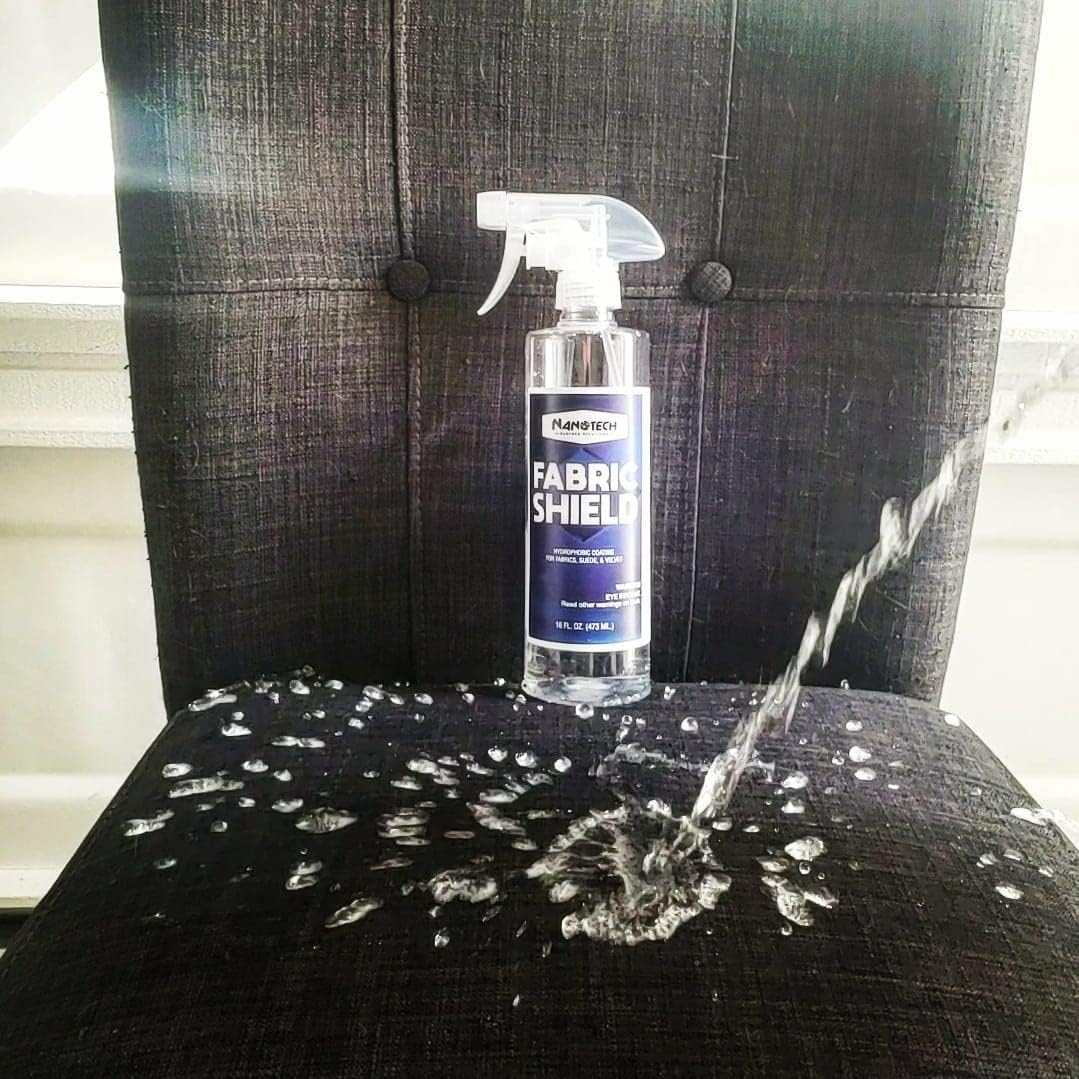 Nanotech Solutions Upholstery Care Kit- Includes Carpet & Upholstery Cleaner, Stain Remover and Fabric Shield, Water Repellent Spray, SiO2 Protection, for Furniture, Clothes, Car Seats, Rugs (16 Oz.)