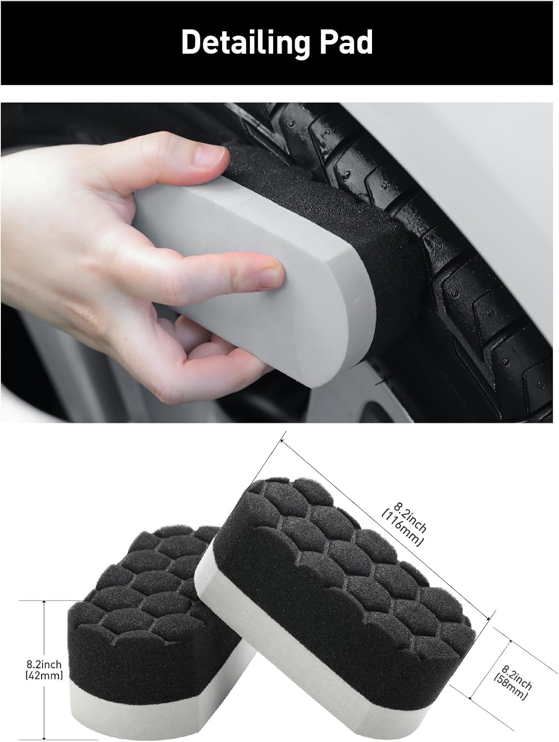 Fantasticlean 7PCS Wheel Brush Kit for Cleaning Tires