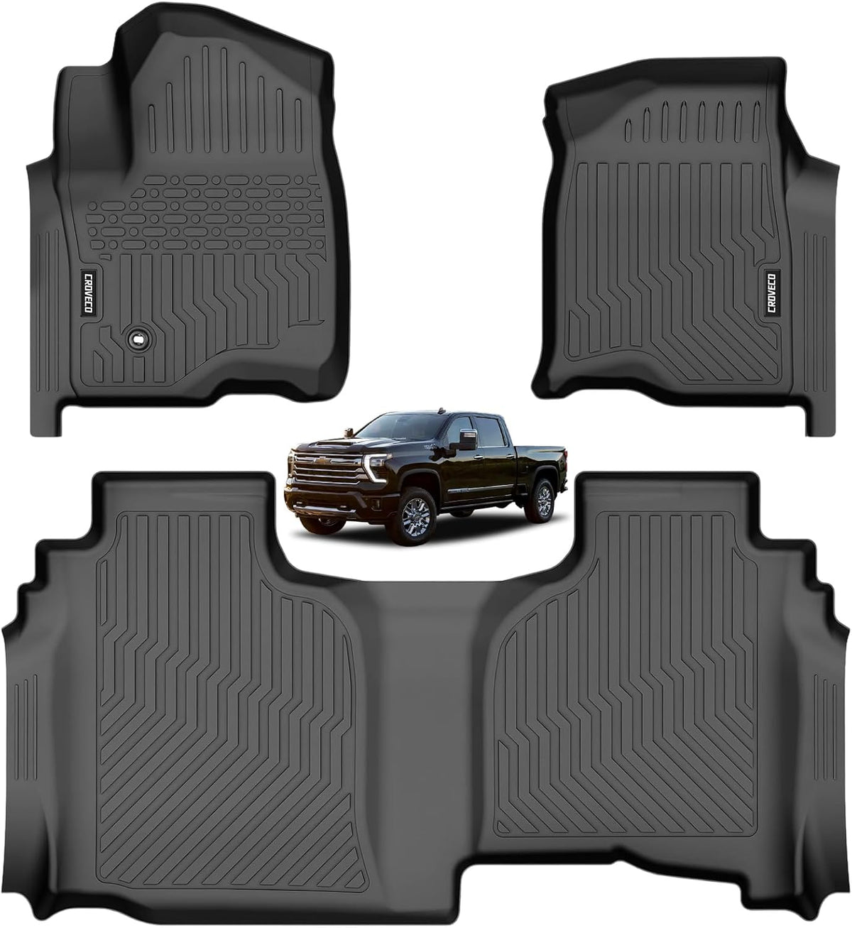 Floor Mats for 2019-2026 Chevy Silverado/GMC Sierra 1500 Double Cab