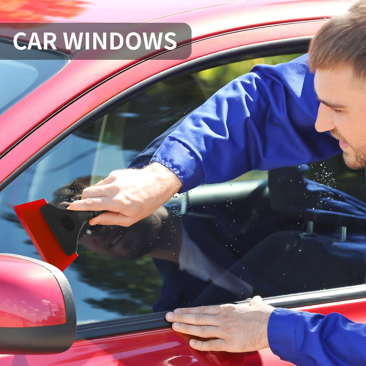 3 Pack Tint Squeegee, Small Squeegee for Car Windows, 5", 3 Colors