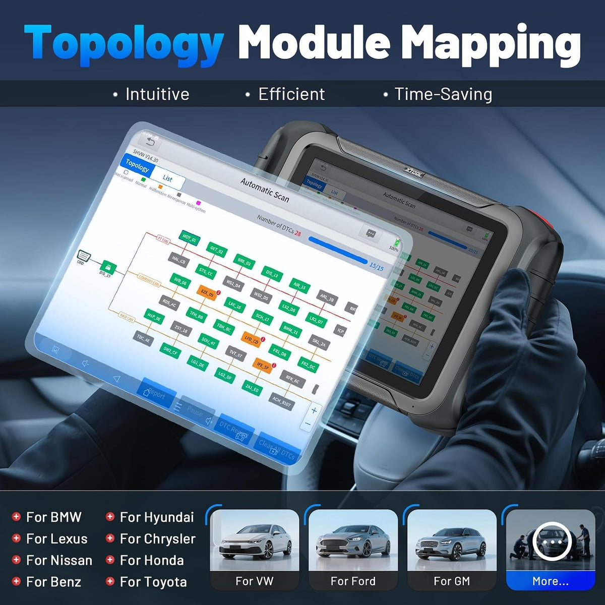 XTOOL D8S Bidirectional Scan Tool: 2026 AI-Assisted OBD2 Scanner