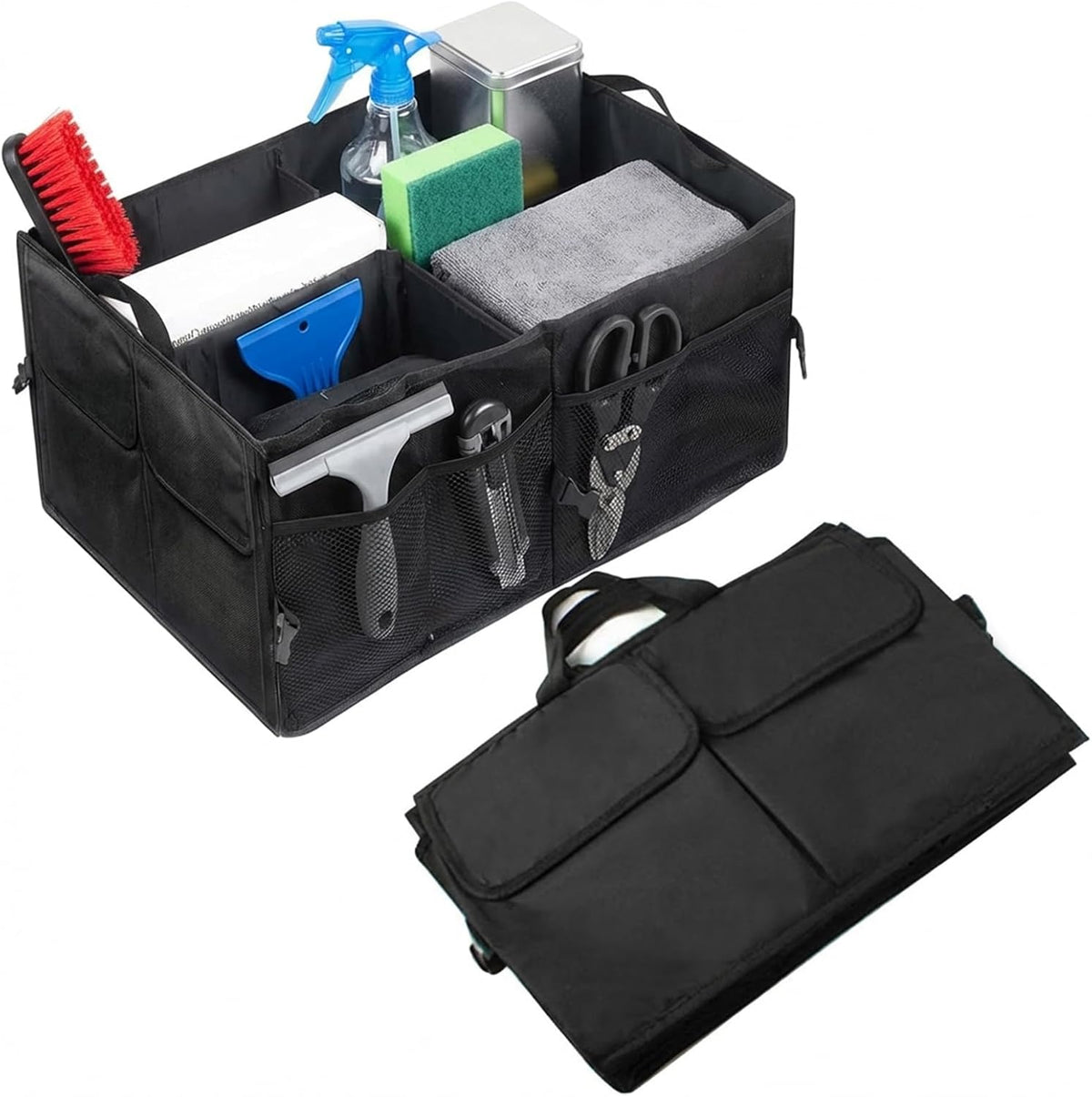 Car Trunk Organizer, Multi-Compartment Car Storage