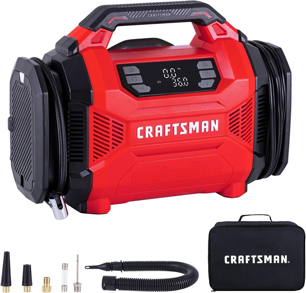CRAFTSMAN Dual Power Tire Inflator with Digital Gauge & Auto Shut-Off