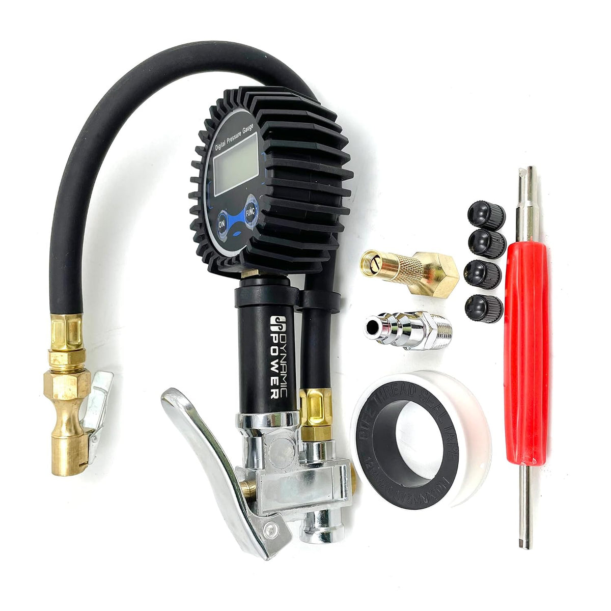 DYNAMIC POWER Pro-Grade Digital Tire Pressure Gauge